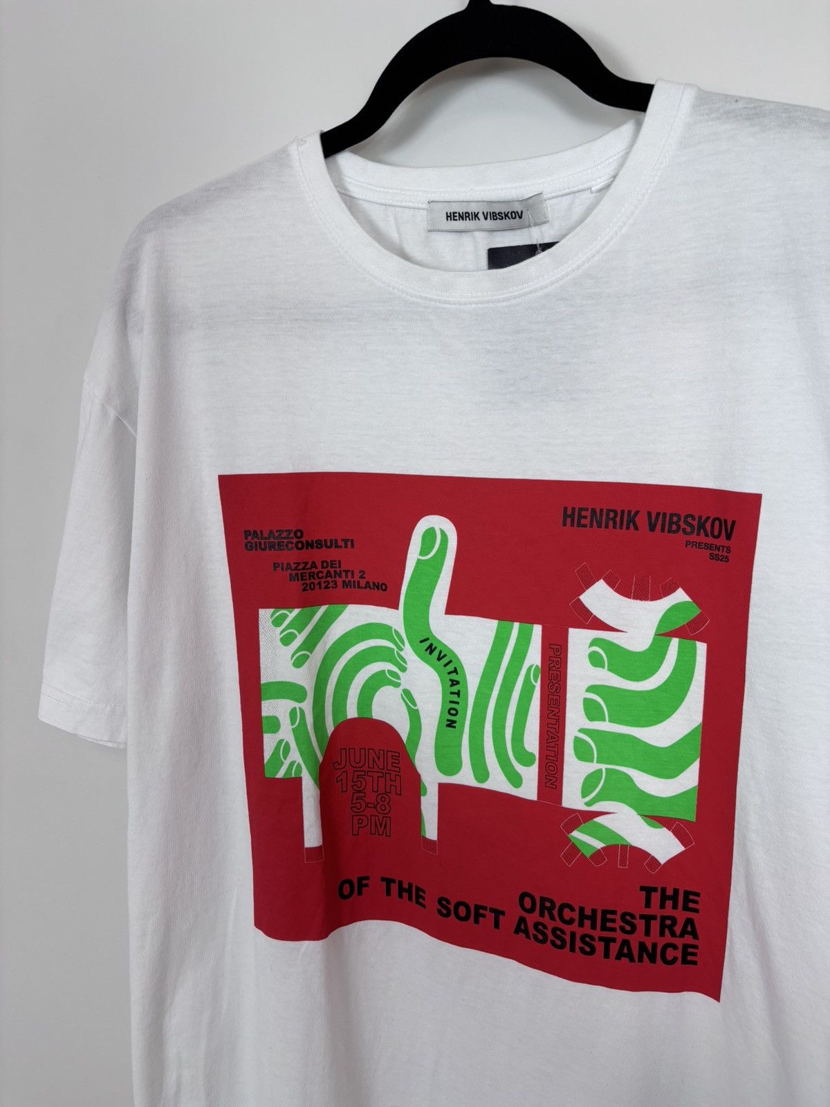Henrik Vibskov Henrik Vibskov The Orchestra NWT Men’s White T-Shirt Tee Size US L / EU 52-54 / 3 - 3 Thumbnail