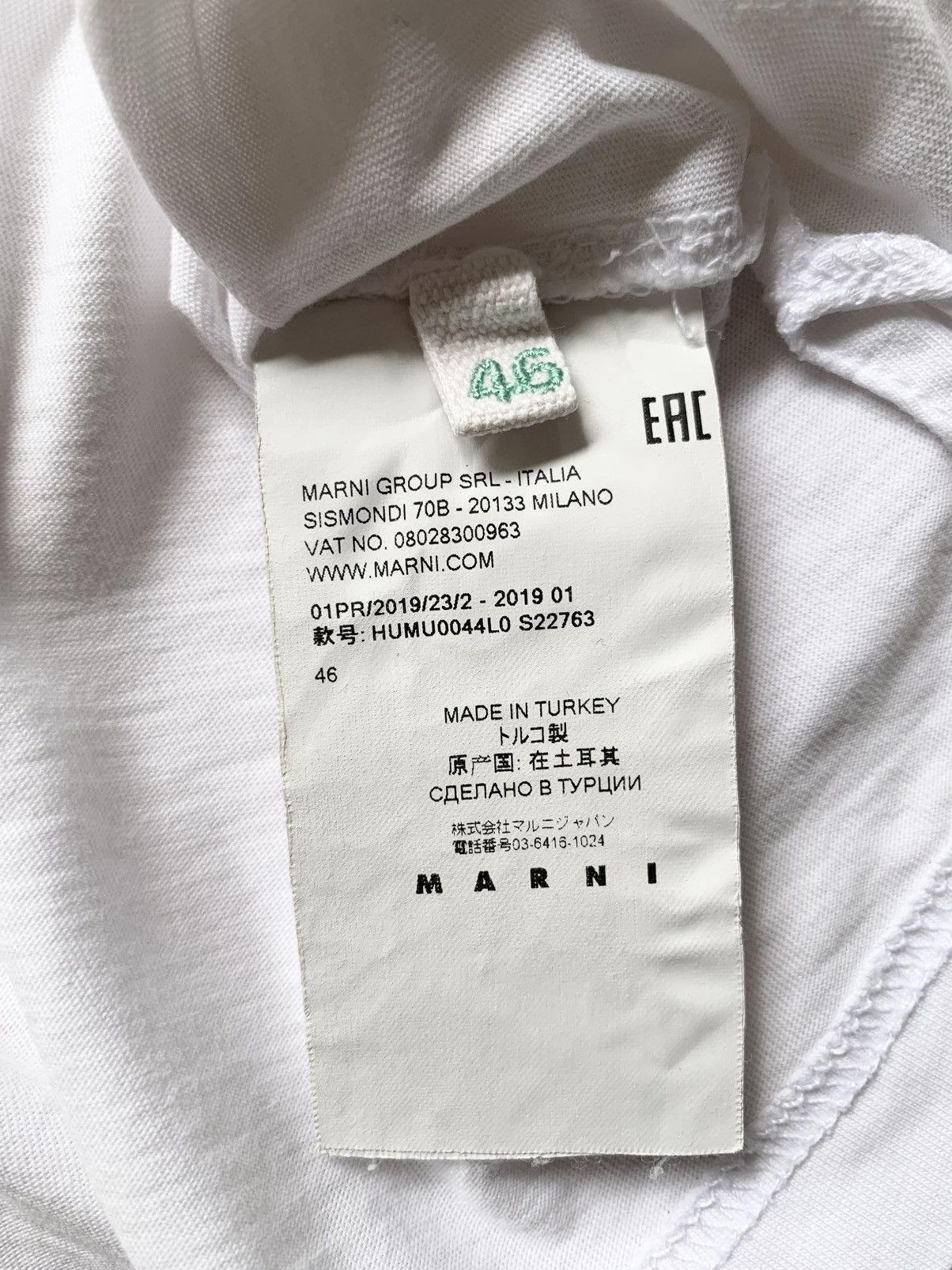 Marni Marni collar color with rabbit embroidery on the back neck Size US XL / EU 56 / 4 - 5 Thumbnail