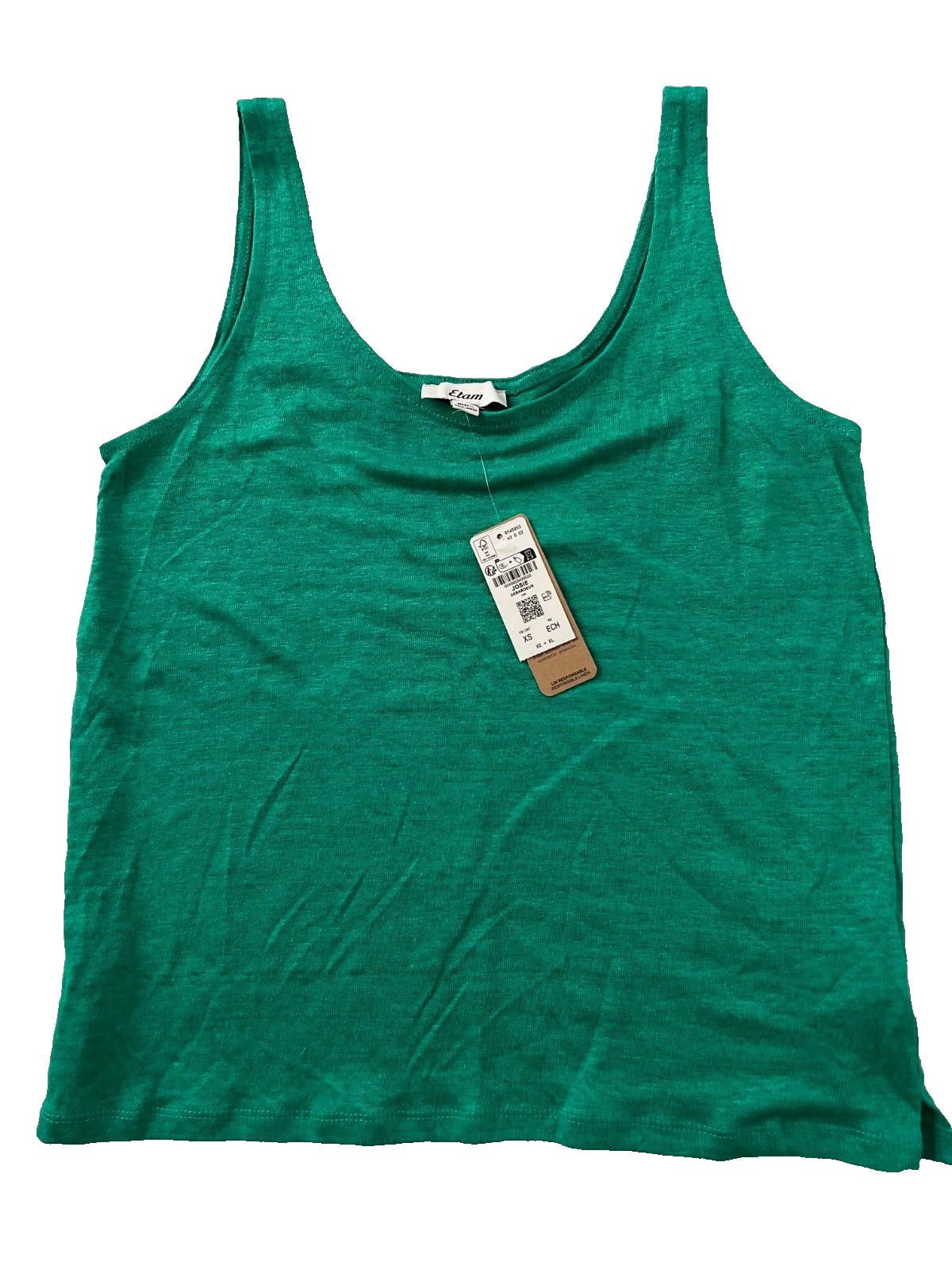 Other Etam Linen Pyjama Tank Top Green ( XS ) Size XS / US 0-2 / IT 36-38 - 1 Thumbnail