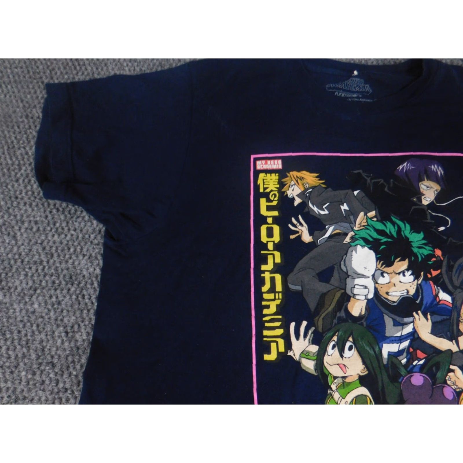 Vintage My hero academia Shirt Mens Medium Blue T-Shirt Crew Neck Cotton Blend Polyester Logo Short Sleeve Size US M / EU 48-50 / 2 - 4 Thumbnail