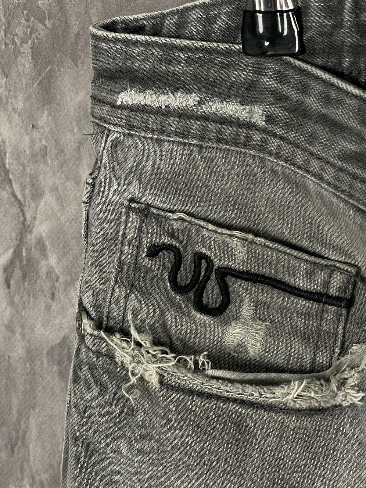 Just Cavalli × Vintage 00s Just Cavalli Vintage Y2K Glamour Retro Denim Pants Size US 33 - 14 Thumbnail
