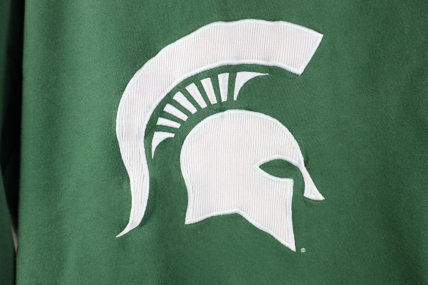 Nike Vintage Nike Mini Swoosh Michigan State University Hoodie Size US L / EU 52-54 / 3 - 5 Thumbnail