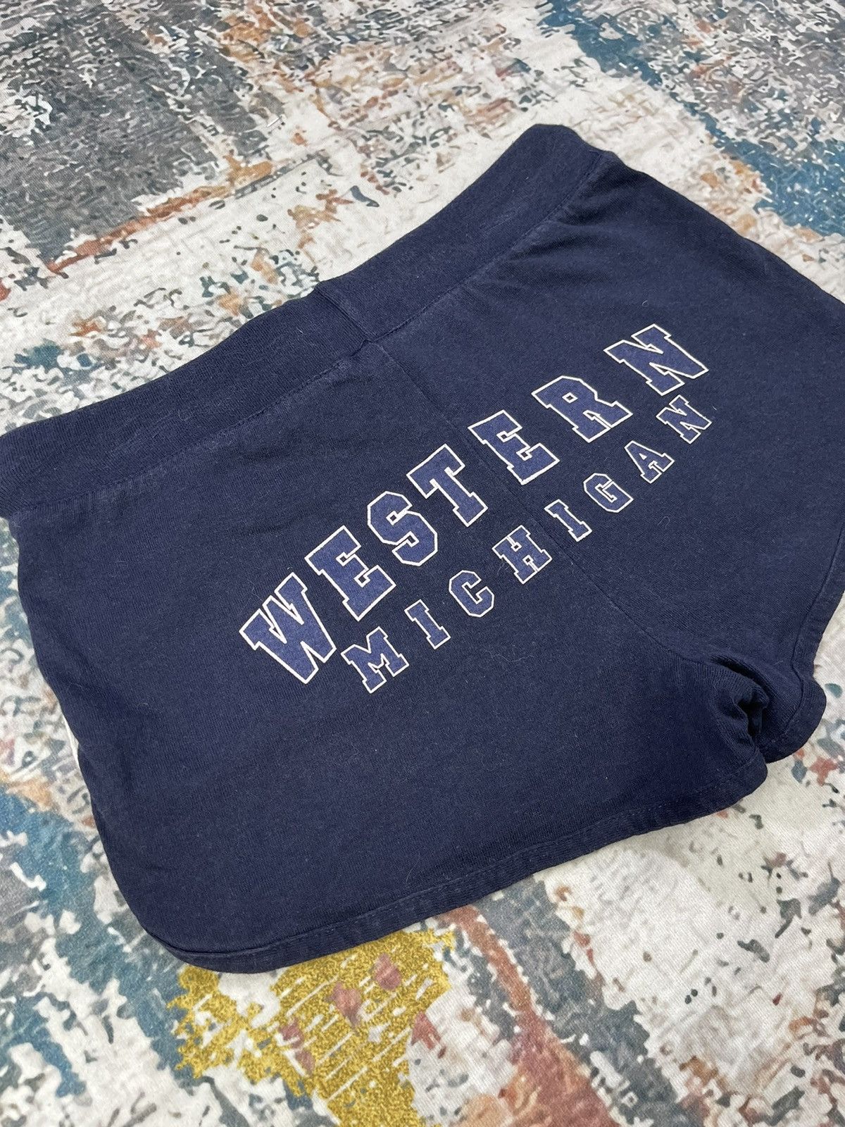 Vintage Vintage USA Western Michigan Waffle Shorts Size 27" / US 4 / IT 40 - 2 Thumbnail