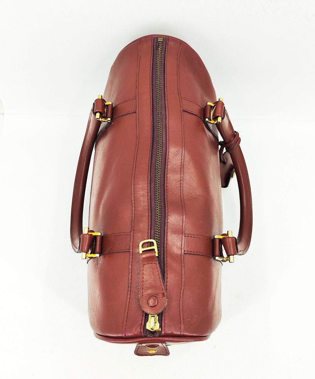 Cartier original CARTIER Bordeaux Leather Boston 33 Bag Size ONE SIZE - 8 Thumbnail