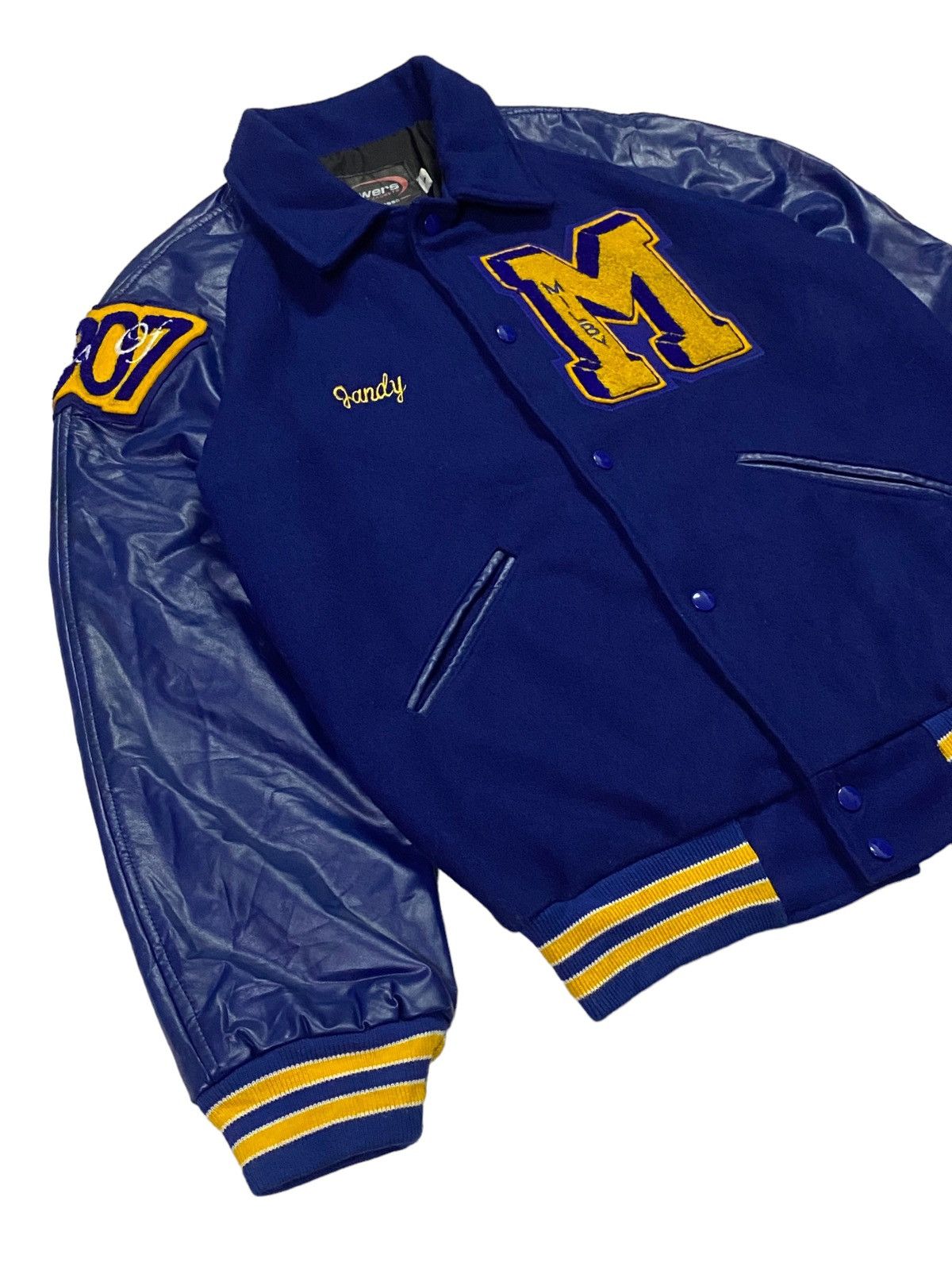 Vintage Vintage J.Faudoa Wool Varsity Jacket Size US S / EU 44-46 / 1 - 17 Thumbnail