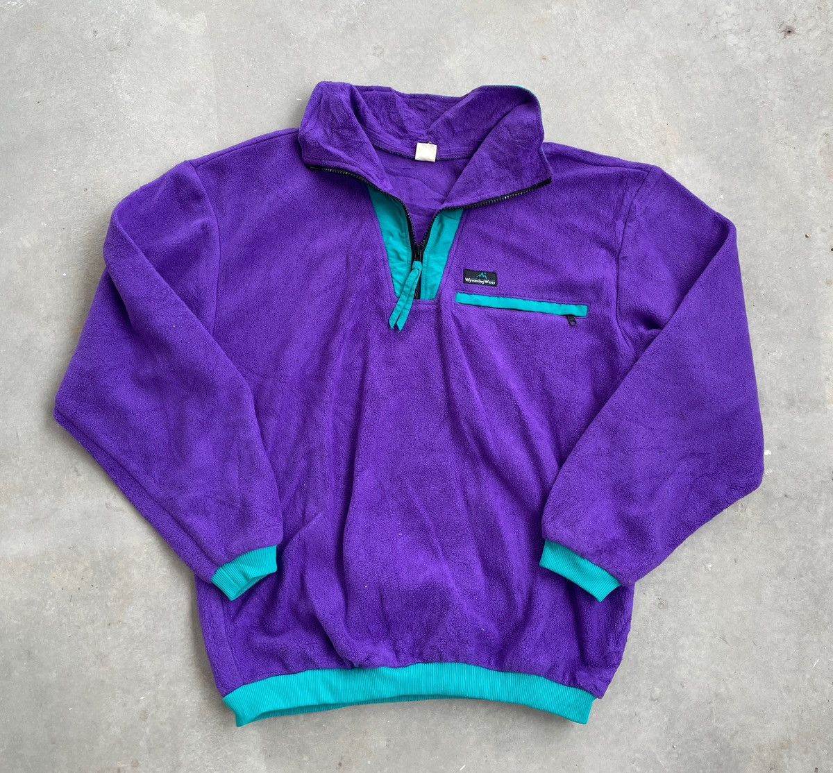 Vintage VINTAGE WYOMINGWEAD TWO TONE FLEECE MIDZIPPER Size US M / EU 48-50 / 2 - 1 Thumbnail