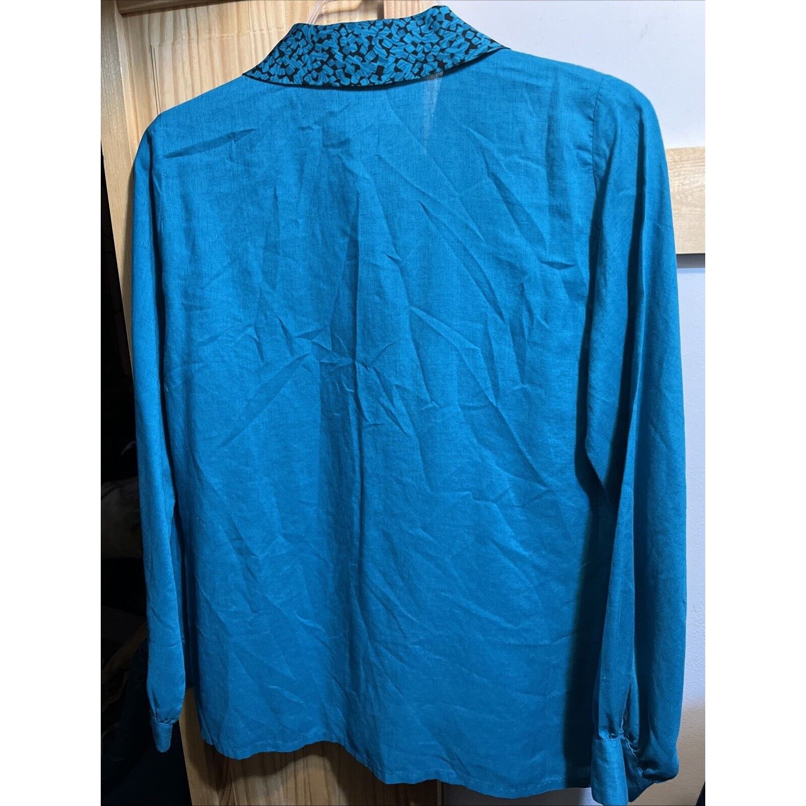 Pendleton Pendleton Country Sophisticates Women 6 Blue Rayon Linen Top Size M / US 6-8 / IT 42-44 - 8 Thumbnail
