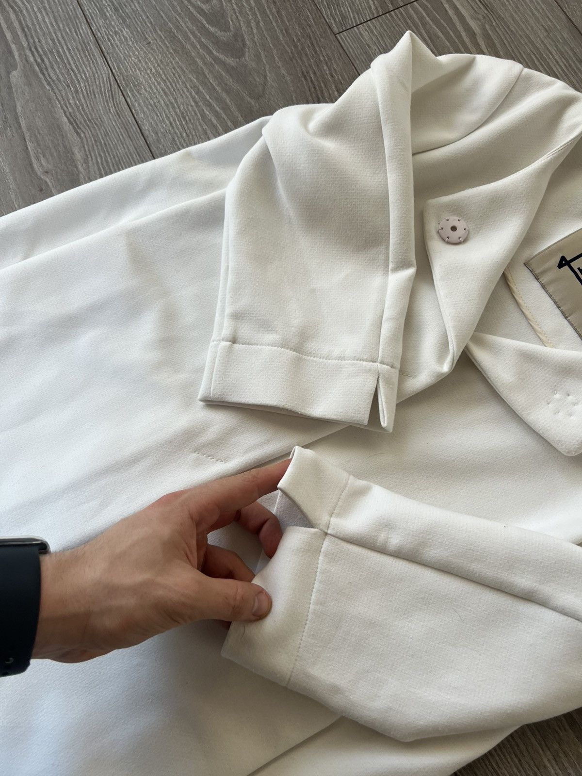 Herno × Vintage ‼️Vintage Herno Luxury White Button Coat Jacket‼️ Size M / US 6-8 / IT 42-44 - 17 Thumbnail