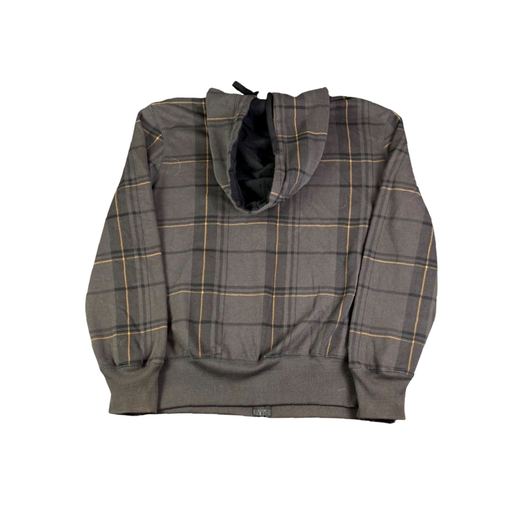 Ocean Pacific Ocean Pacific Mens Hoodie Full Zip Plaid Charcoal Grey Orange Large Surf Size US L / EU 52-54 / 3 - 2 Thumbnail