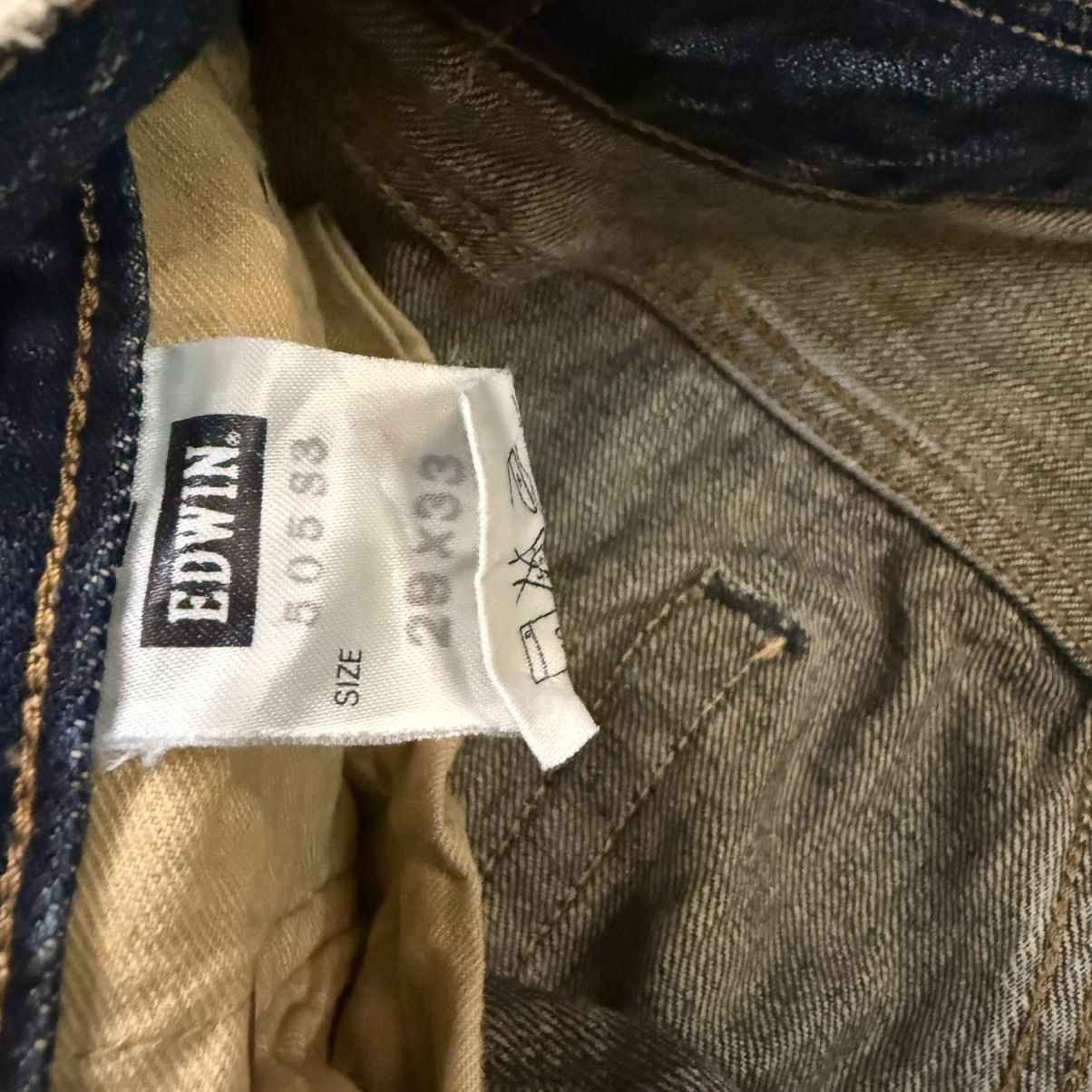 If Six Was Nine Vtg Archival Selvedge Edwin 505s Thrashed Distressed Mud Size US 29 - 14 Thumbnail