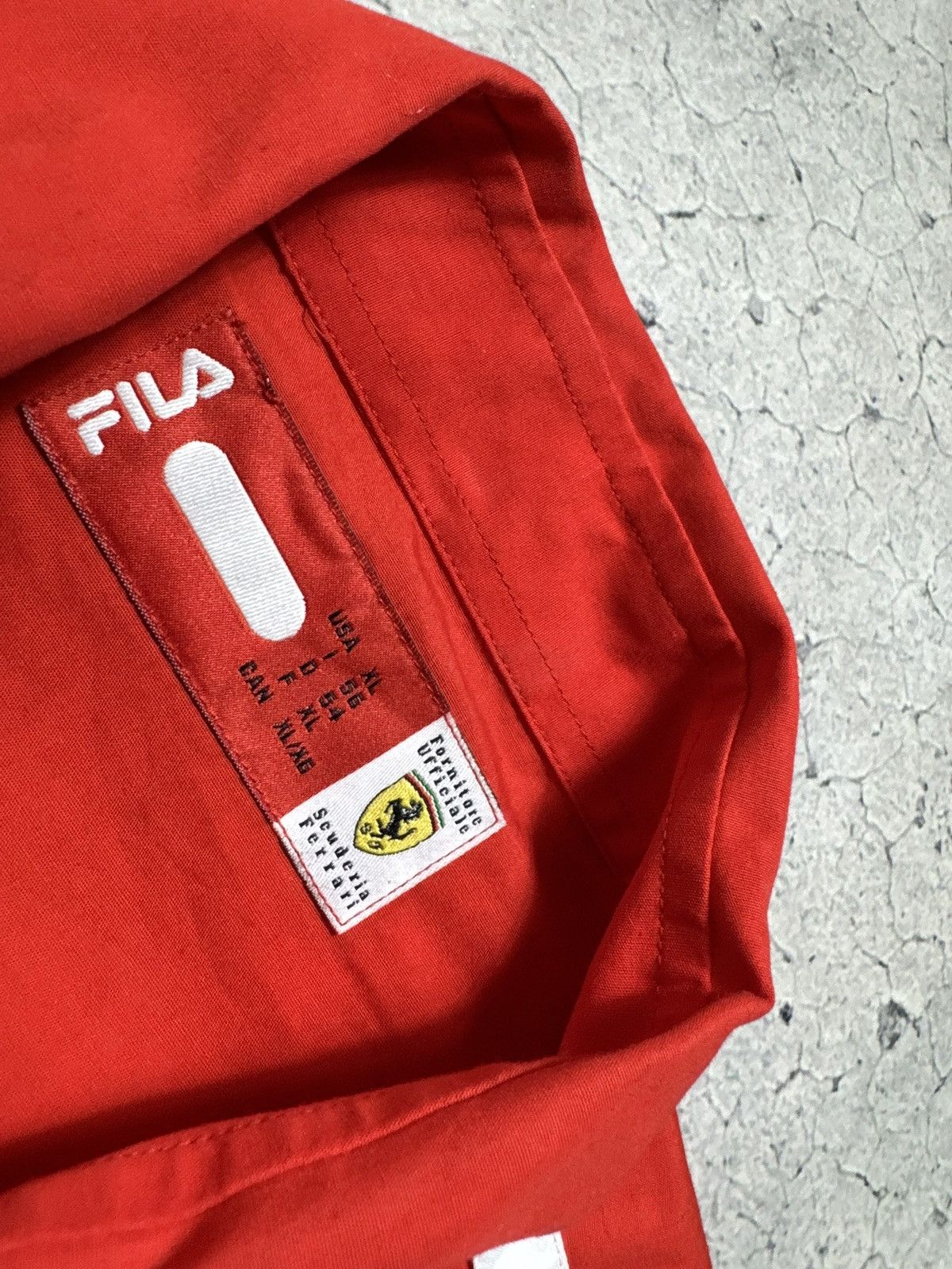 Fila Fila Ferrari Vodafone Vintage Racing Button Up Shirt Size US XL / EU 56 / 4 - 5 Thumbnail