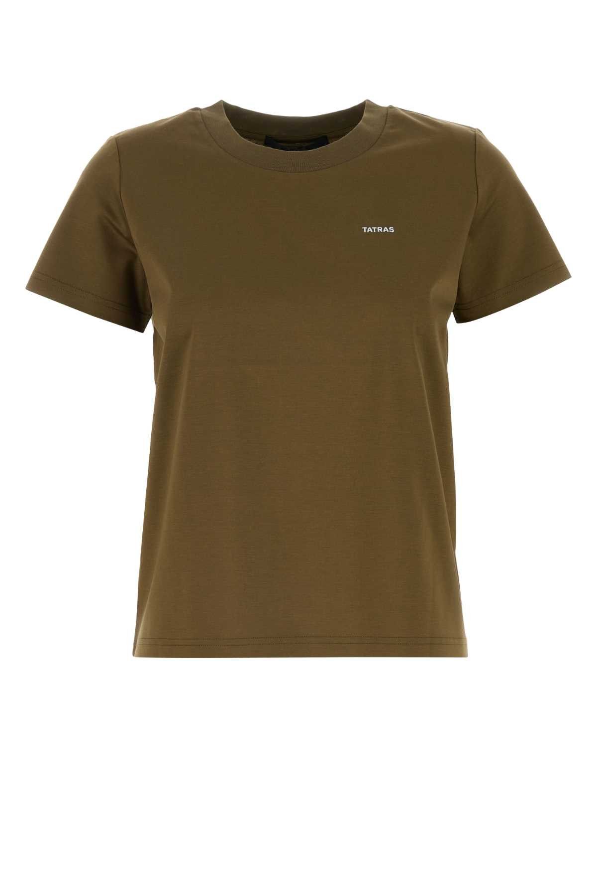 TATRAS Khaki Cotton T-Shirt Size XL / US 12-14 / IT 48-50 - 1 Thumbnail