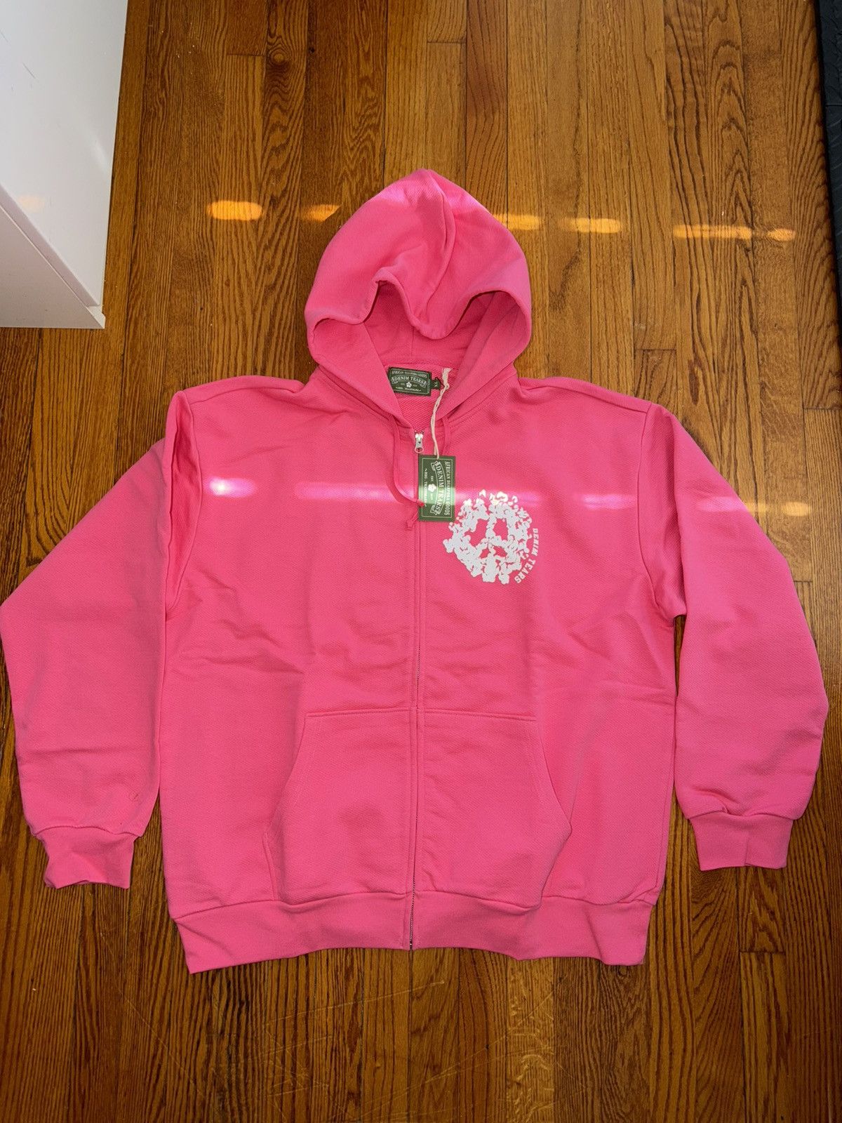DENIM TEARS Denim Tears Denim University Zip Hoodie Pink XL Size US XL / EU 56 / 4 - 1 Thumbnail