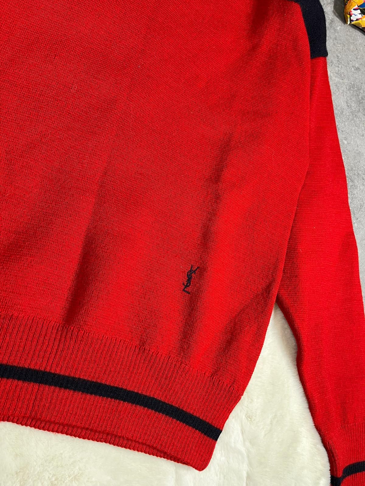 Vintage × Yves Saint Laurent Yves Saint Laurent Wool Jumper Vintage YSL France Paris Size US M / EU 48-50 / 2 - 4 Thumbnail