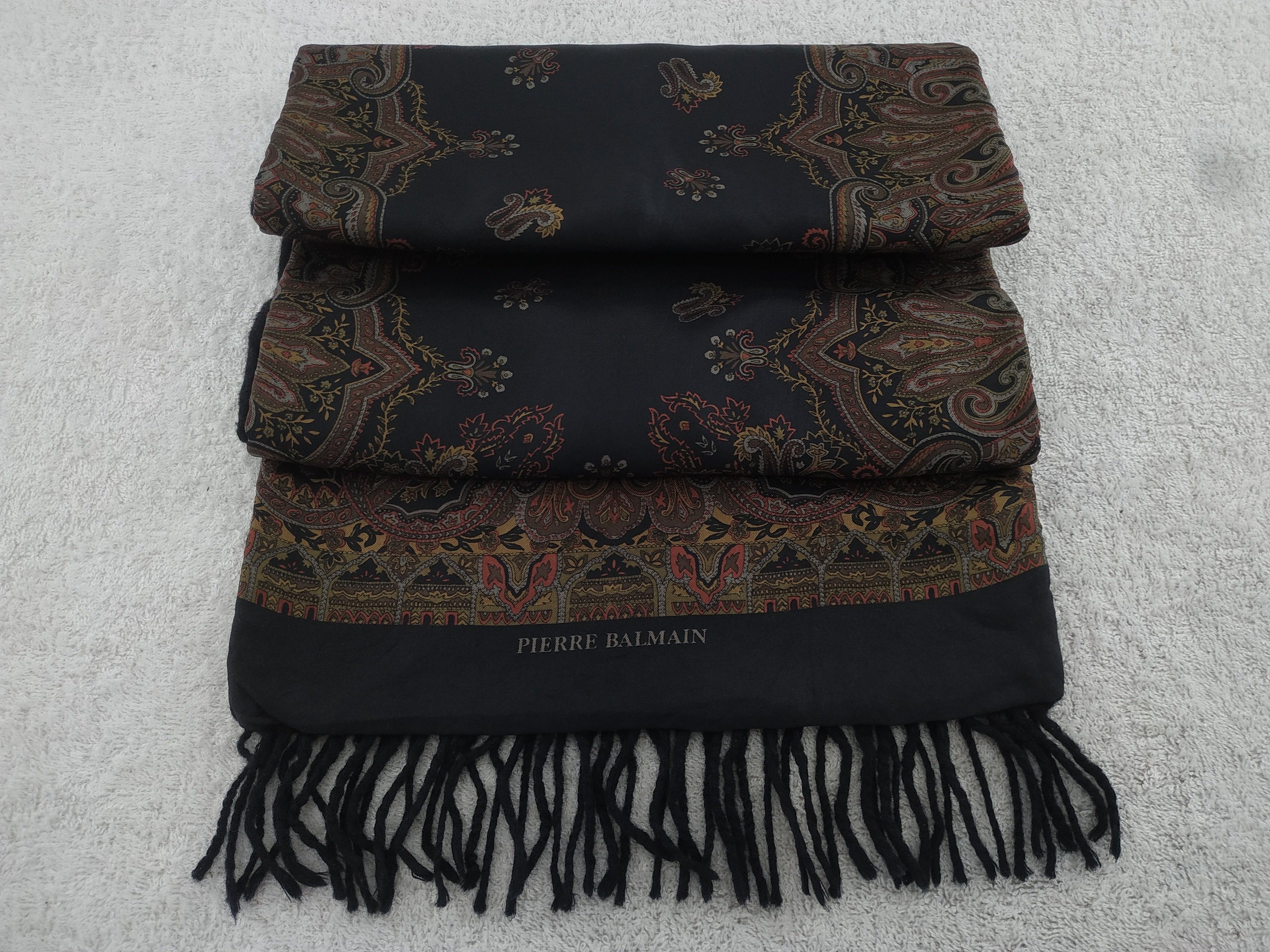 Vintage Pierre Balmain Scarf / Muffler / Neckwear - WW454 Size ONE SIZE - 5 Thumbnail