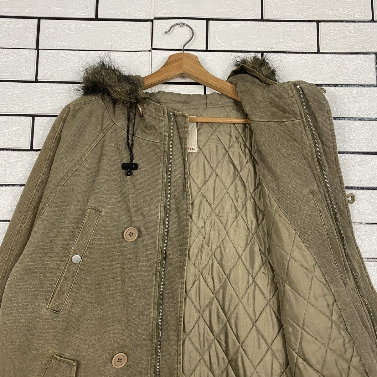 Japanese Brand Vintage Parka Jacket Local Motion Mink Fur Hoodie Blanket Size US M / EU 48-50 / 2 - 14 Thumbnail
