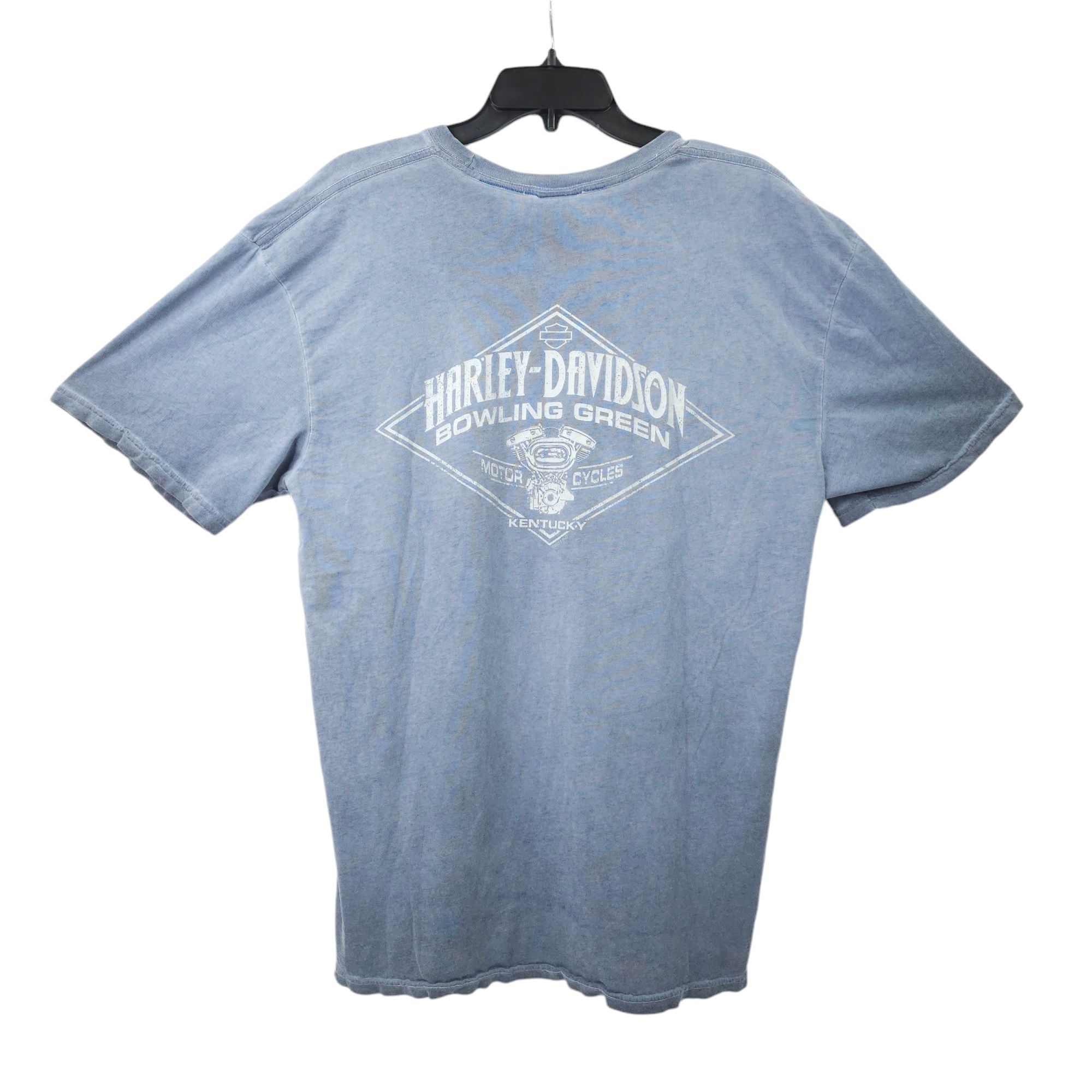 Harley Davidson Harley Davidson T Shirt Mens XL Double Sided Light Gray Size US XL / EU 56 / 4 - 2 Thumbnail