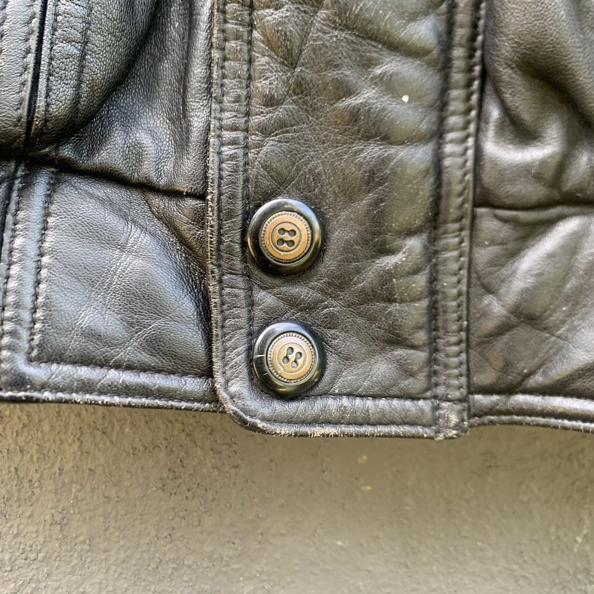Japanese Brand Salvatore Mansini Corporation Leather Jacket Size US XL / EU 56 / 4 - 7 Thumbnail