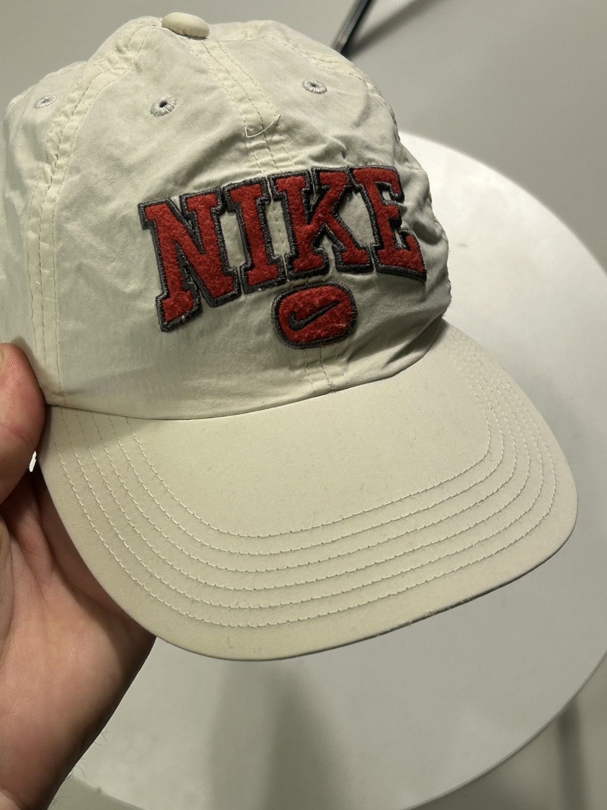 Nike × Vintage Nike Vintage Cap Large Logo Size ONE SIZE - 8 Thumbnail