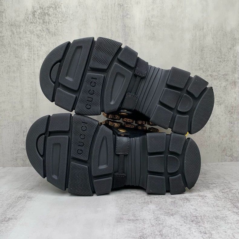 Gucci Gucci Black Gemstone Hiking Shoes Size 34-2505 Size US 4 / IT 34 - 8 Thumbnail
