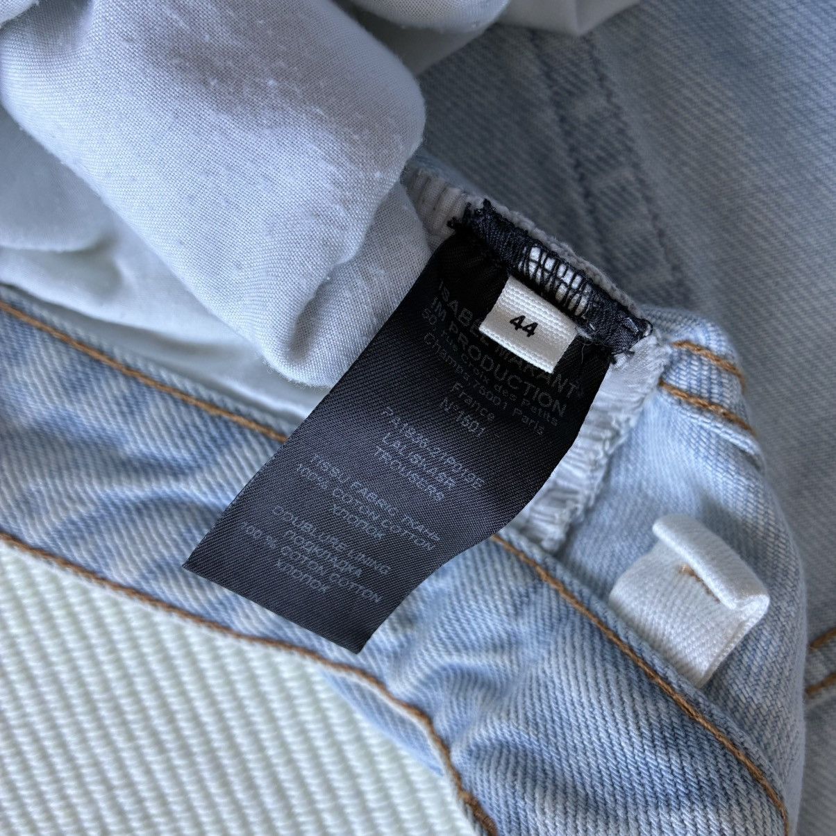 Isabel Marant Etoile Isabel Marant High-Waisted Wide Leg Light Blue Washed Jeans Size 34" / US 12 / IT 48 - 8 Thumbnail
