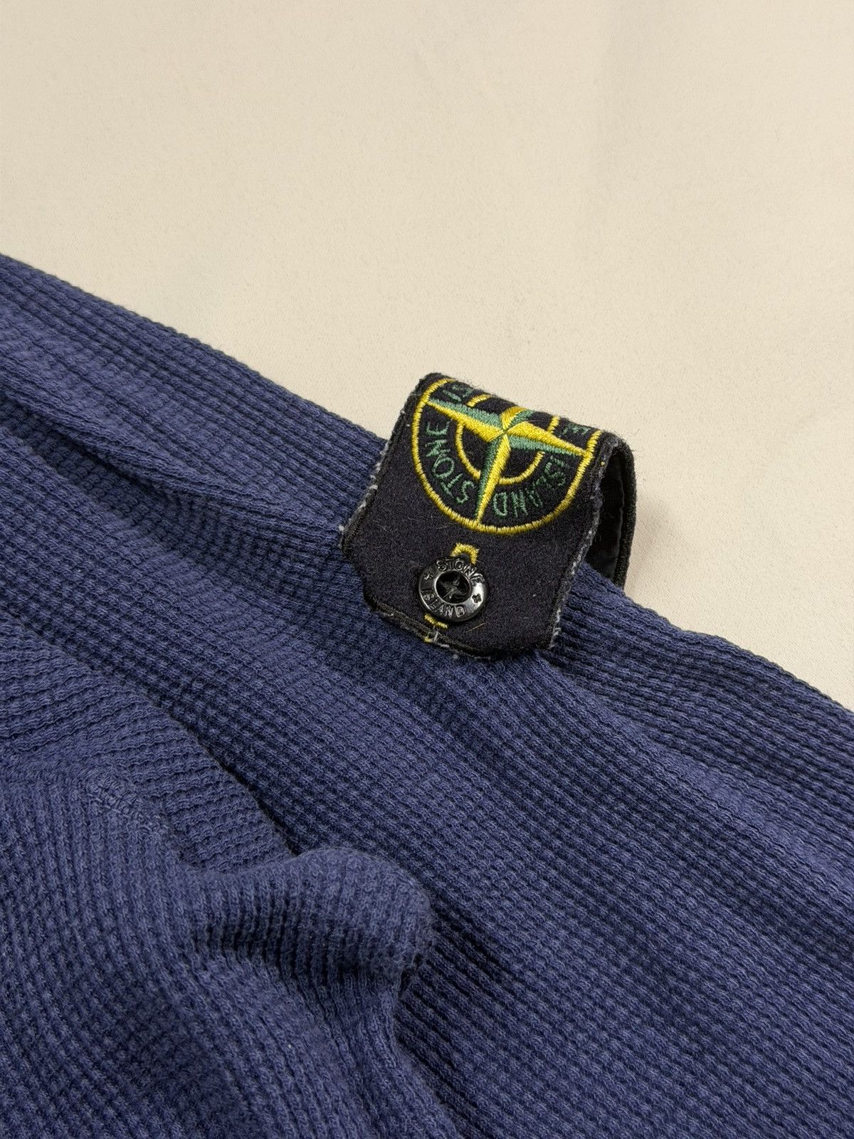 Stone Island Stone Island Waffle Crew Neck Navy Sweatshirt Size US XXL / EU 58 / 5 - 4 Thumbnail