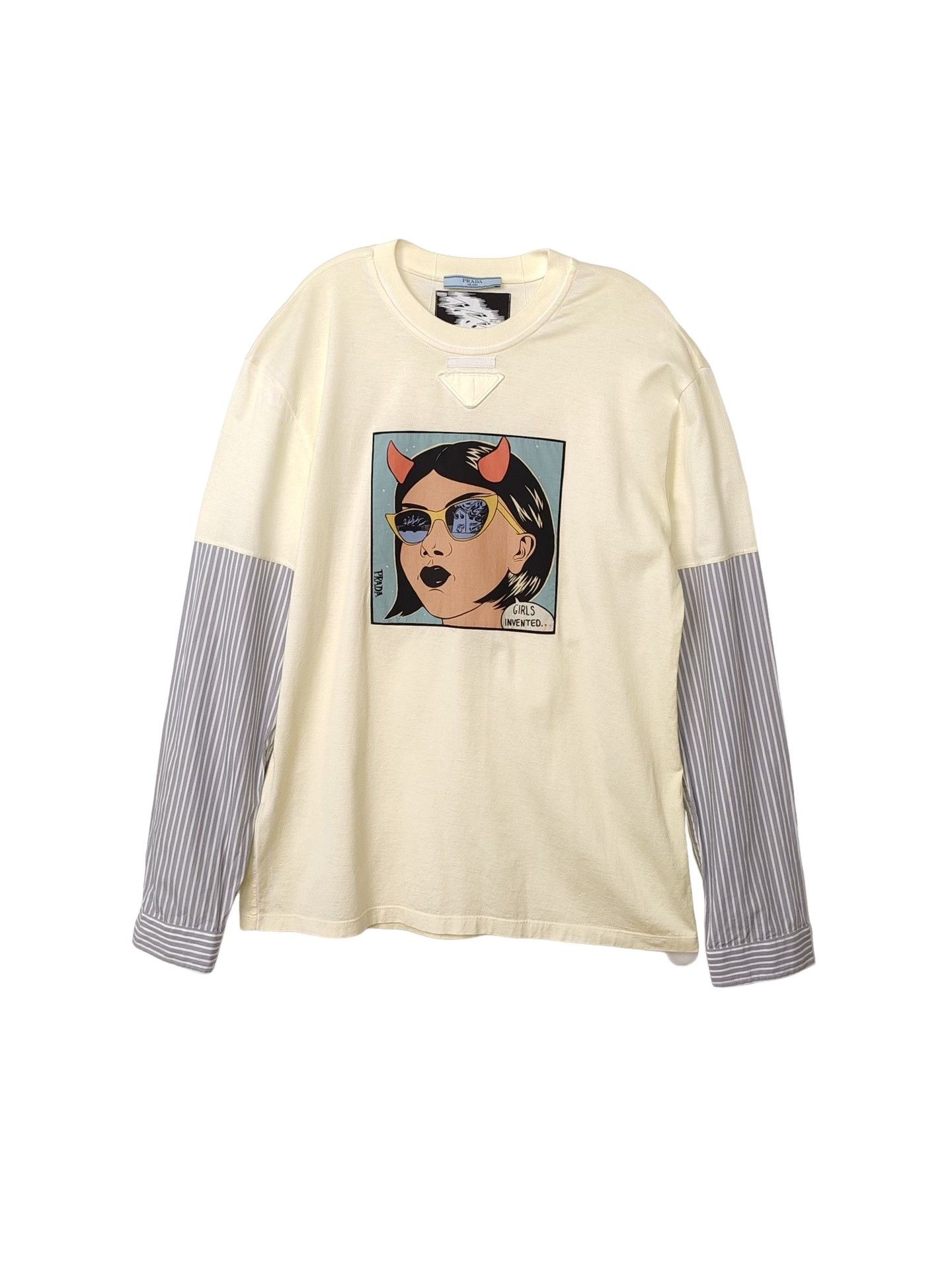 Prada Prada Comic Graphic Long Sleeve T-Shirt XS Size XS / US 0-2 / IT 36-38 - 1 Thumbnail