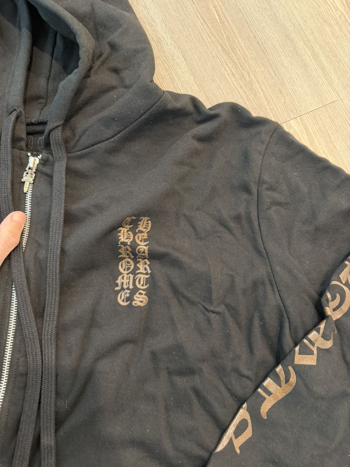Chrome Hearts Chrome Hearts Glitter Print Zip Up Hoodie Size US L / EU 52-54 / 3 - 2 Thumbnail