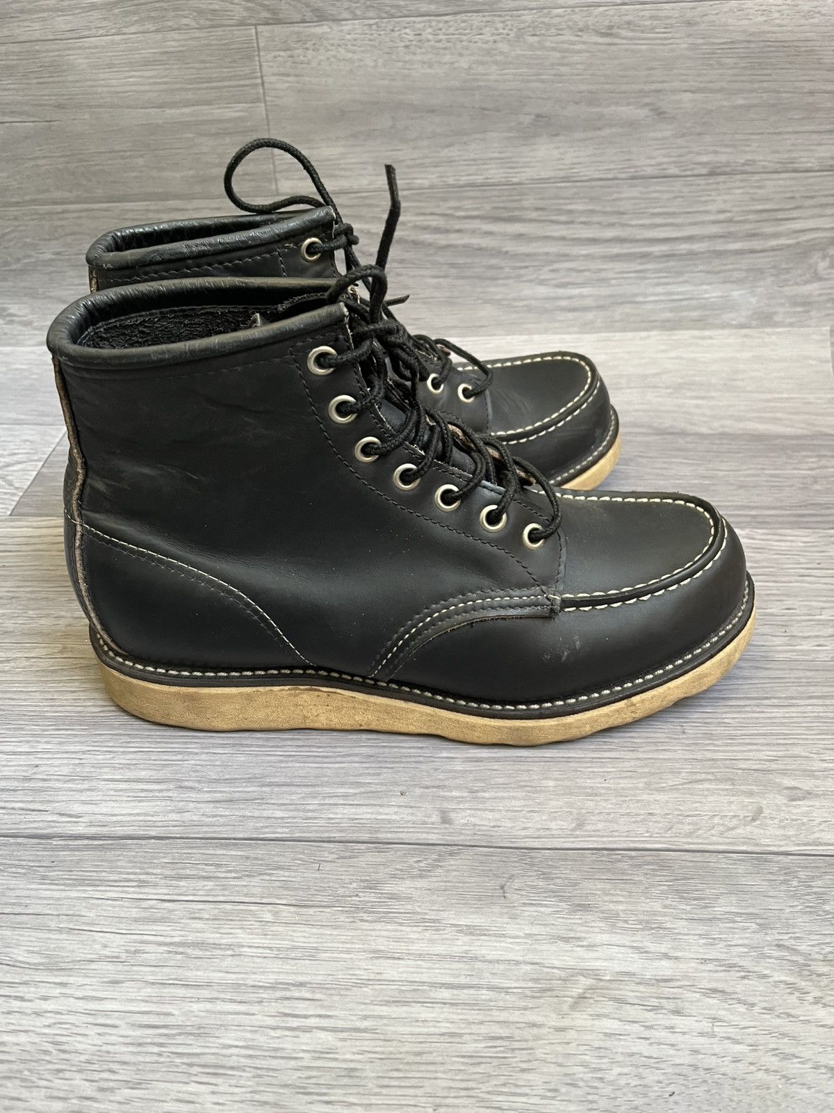 Engineered Garments × Red Wing Redwing x Irish setter black leather moc-toe boots, Nigo sz Size US 7 / EU 40 - 8 Thumbnail