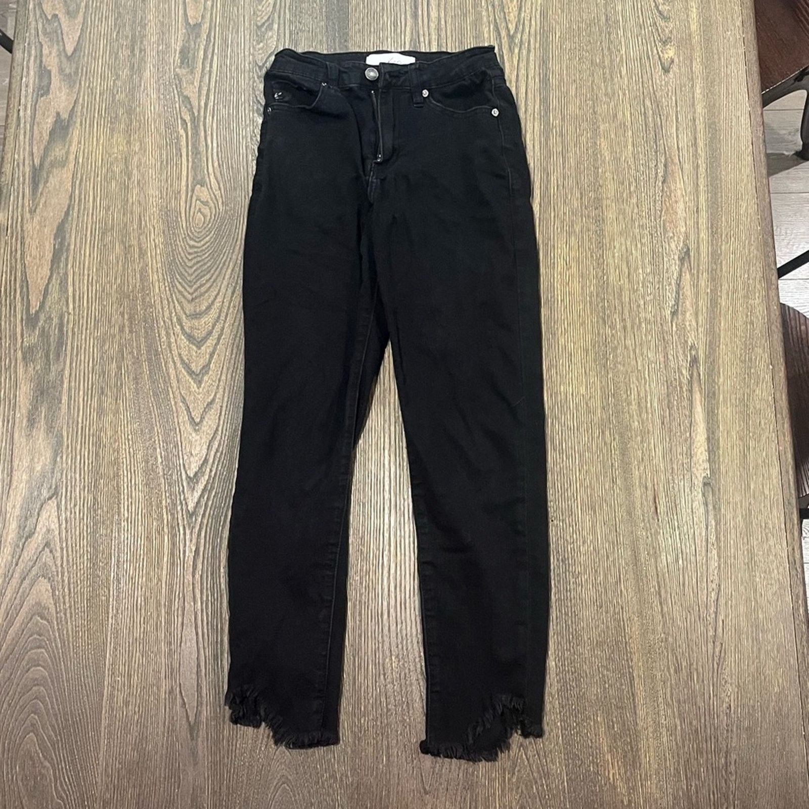 Kanata Hand Knits KanCan Womens Dayana High Rise Ankle Skinny Jeans Fray Size 25" / US 0 / IT 36 - 1 Thumbnail