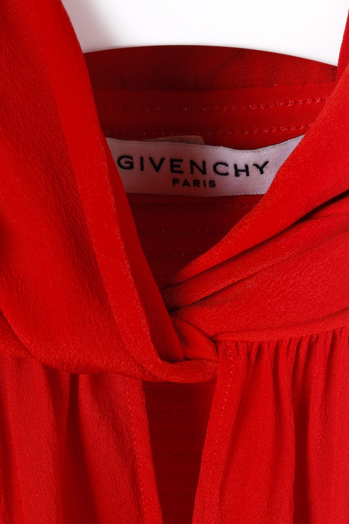 Givenchy Givenchy Red Neck Tie Silk Swing Dress Size S / US 4 / IT 40 - 4 Thumbnail