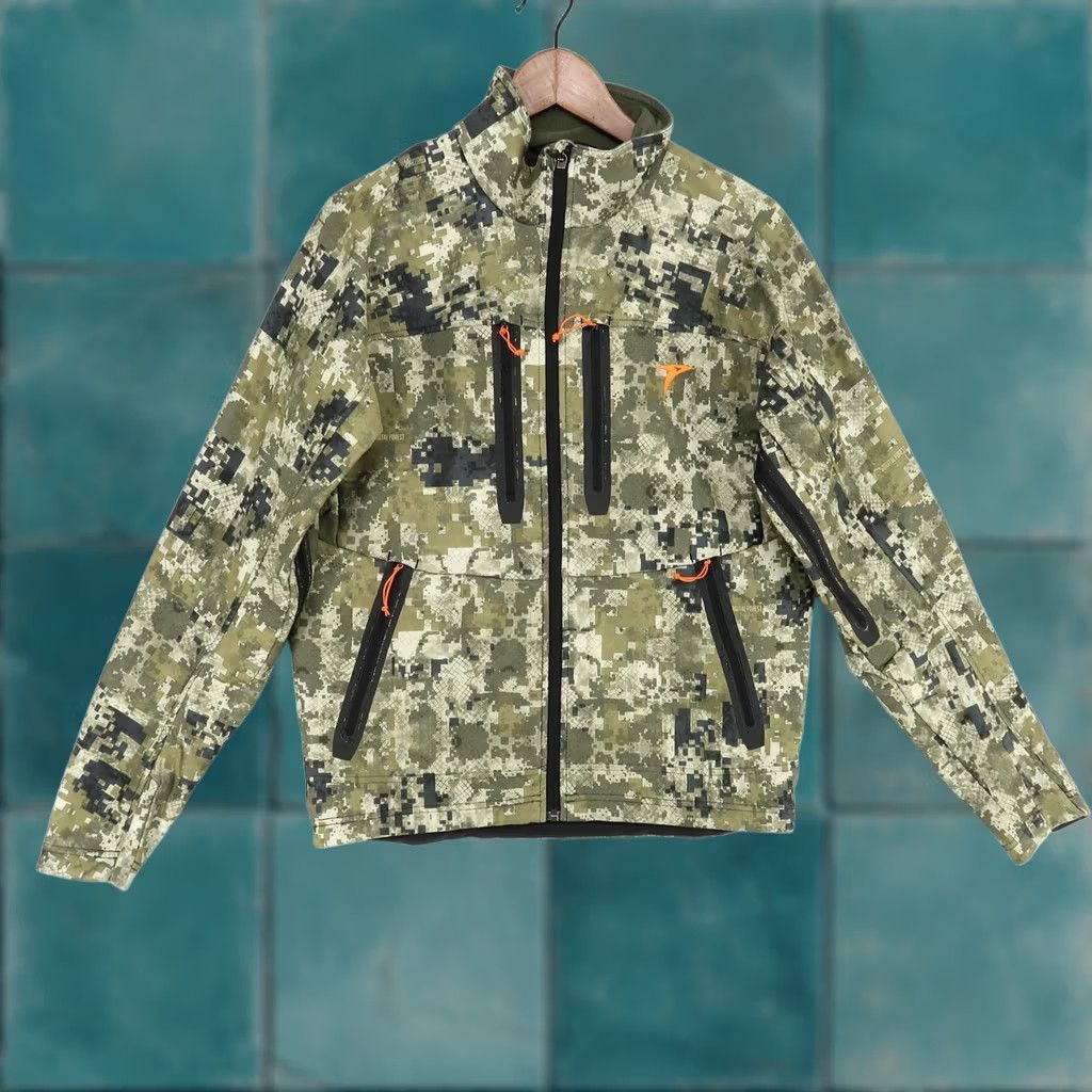 Vintage Plythal Pre Rut Jacket Mens Small Digital Camo Softshell Hunting Pit Zip Pockets Size US S / EU 44-46 / 1 - 1 Thumbnail