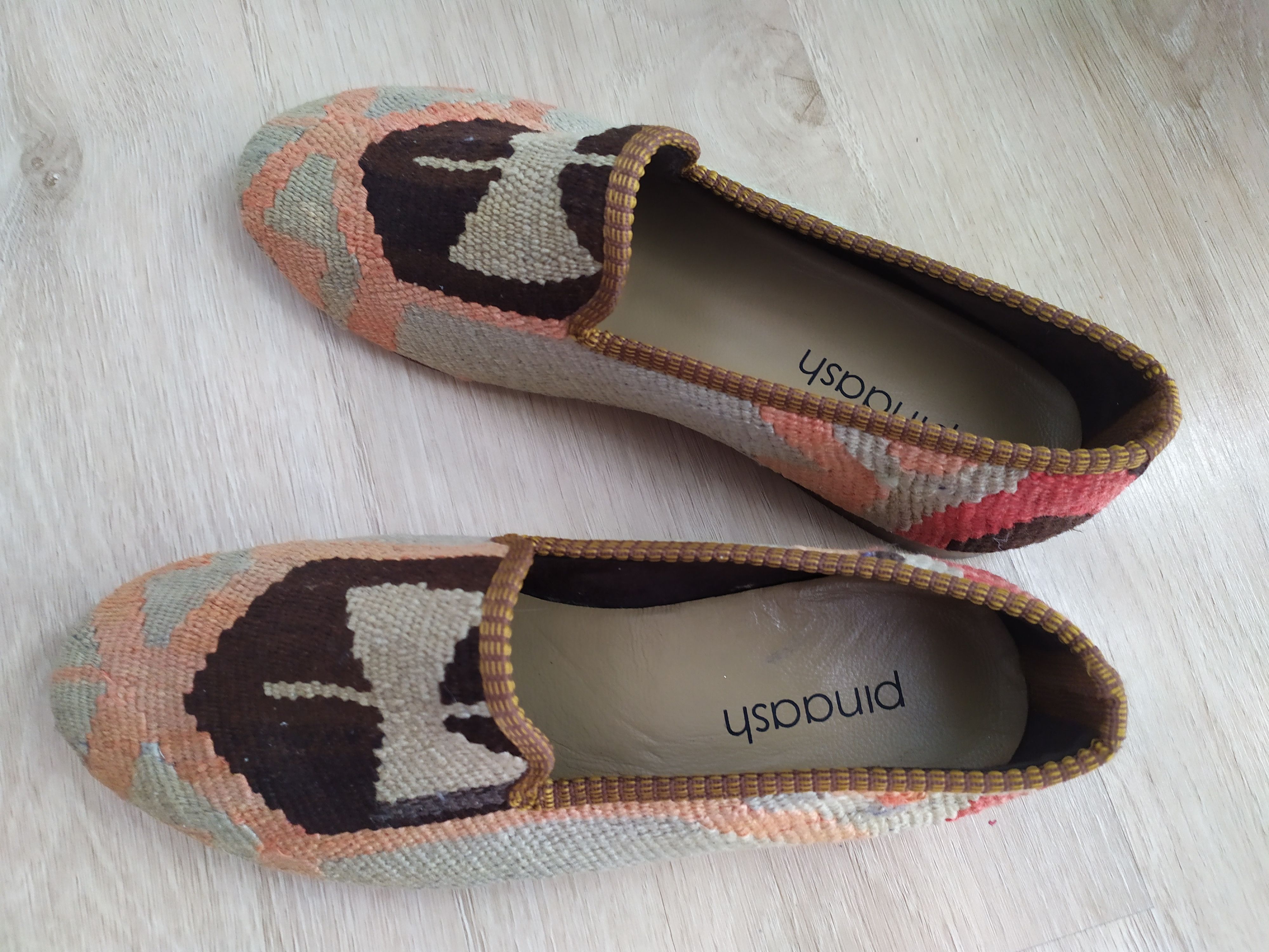 The Difference Kilim Carpet Men's Loafers Size 42 Wool Slip On handmade Size US 8.5 / EU 41-42 - 5 Thumbnail