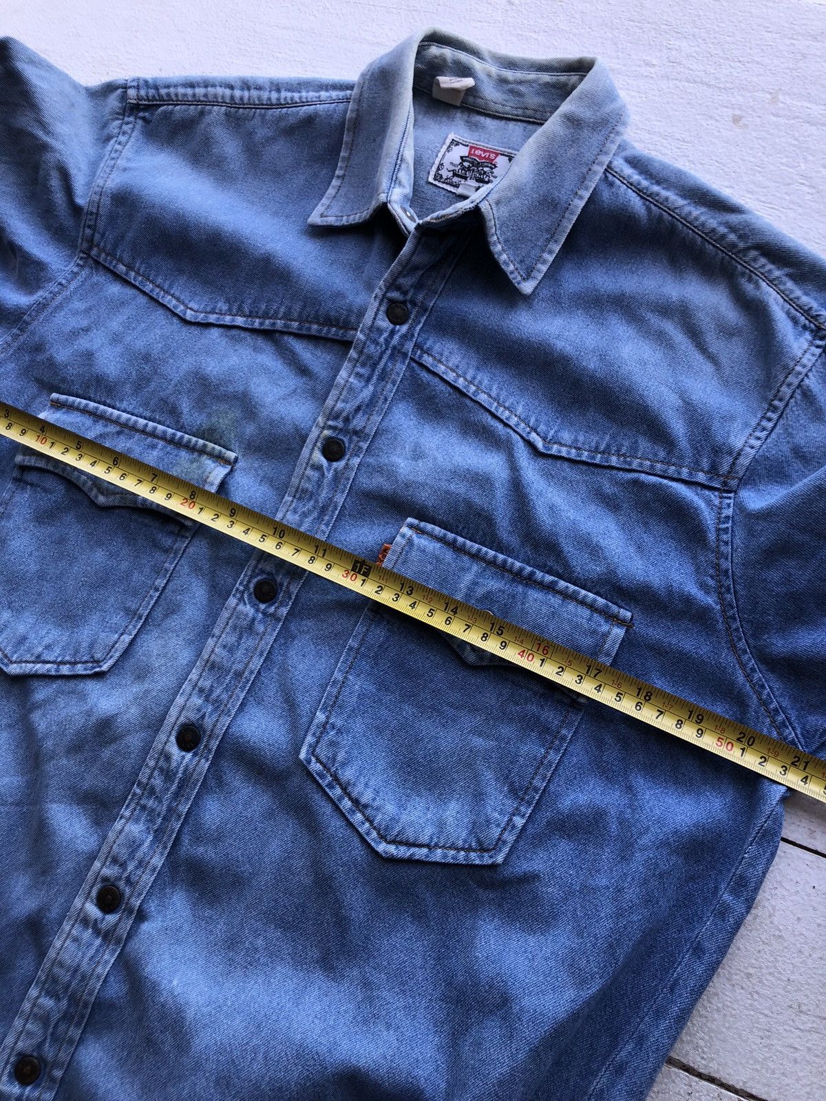 Levi's Very Rare Vintage Levi’s Orange Tab Jeans Shirt Streetwear Size US L / EU 52-54 / 3 - 12 Thumbnail