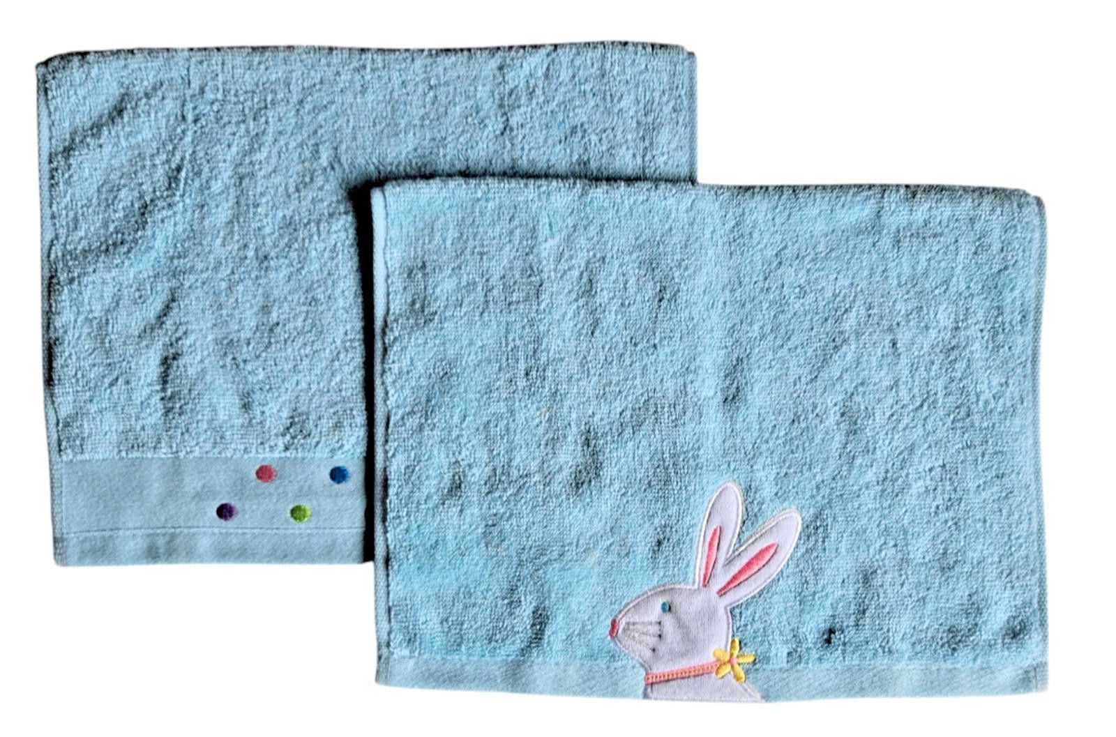 Casablanca Casaba Easter Towel Set Bunny Embroidered Hand Cloth NWT Size ONE SIZE - 1 Thumbnail