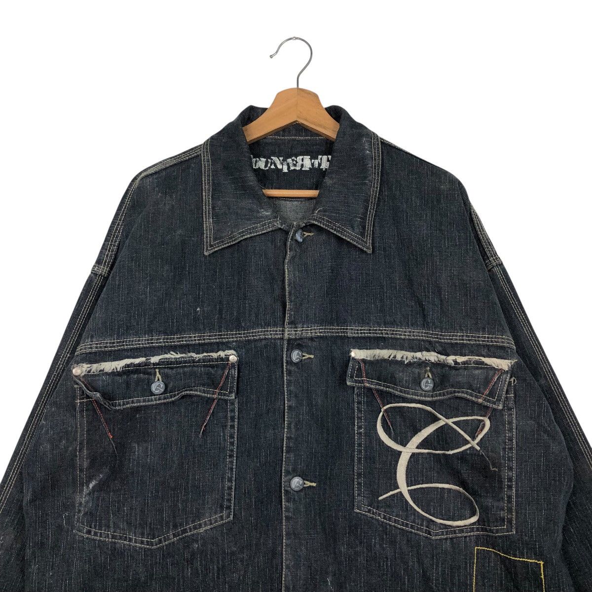 Japanese Brand 📌Vintage Biker Jacket Punk Design Counter Attack Size US M / EU 48-50 / 2 - 4 Thumbnail