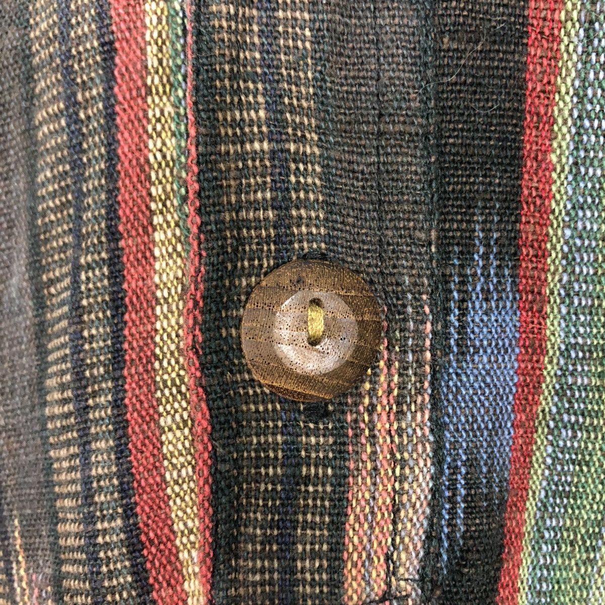 Japanese Brand 🔥VINTAGE BAJRA PULL OVER HICKORY STRIPED LAXMI ISSEY MIYAKE Size US M / EU 48-50 / 2 - 17 Thumbnail