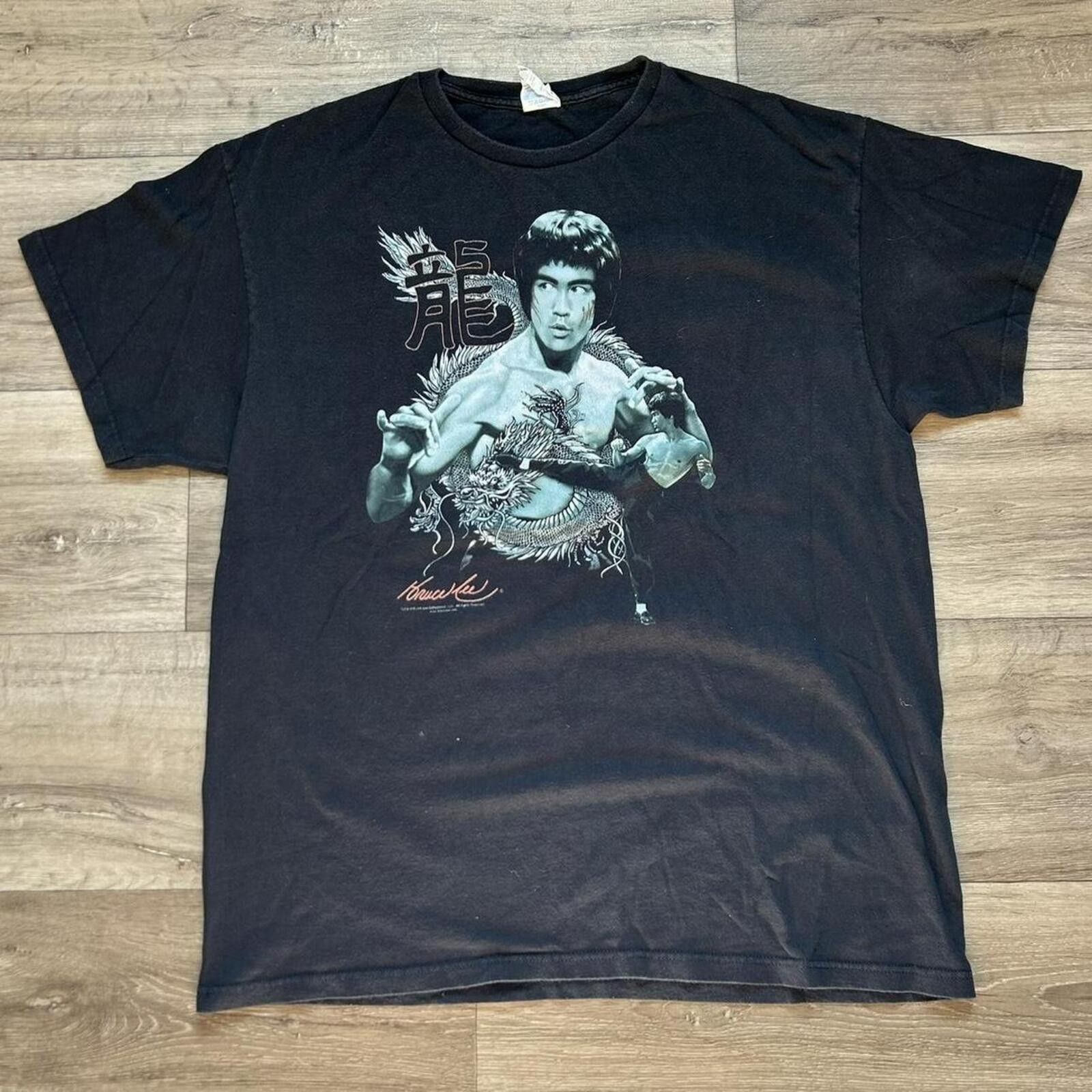Lee Vintage Bruce Lee black t shirt Size XL kungfu karate Size US XL / EU 56 / 4 - 1 Thumbnail