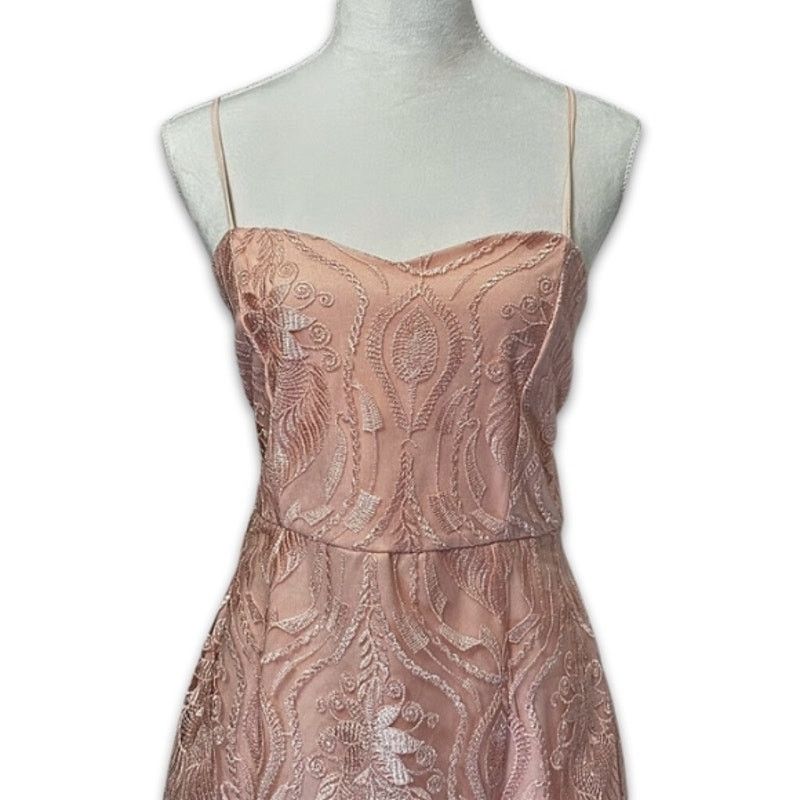 Area Area Sheath Dress Mini Sweetheart Neck Sleeveless Pink L Size L / US 10 / IT 46 - 3 Thumbnail