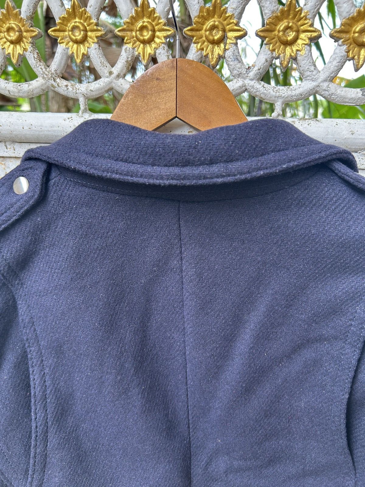 Gap Gap Jacket Navy wool biker jacket. Zipped Size US XXS / EU 40 - 7 Thumbnail