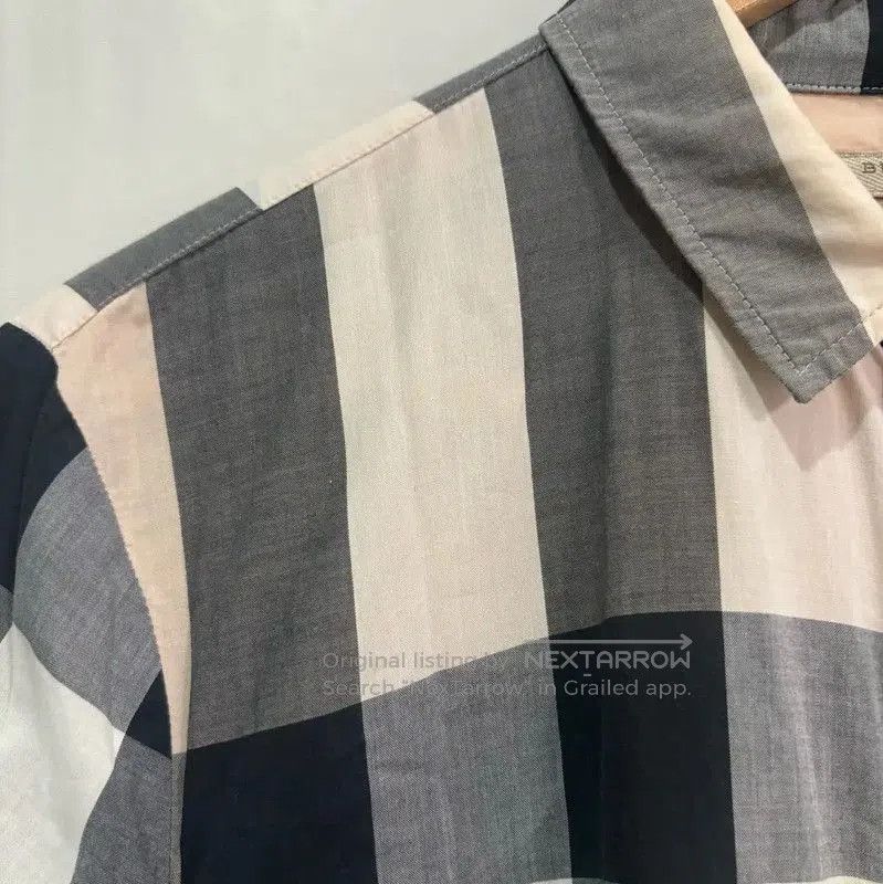 Burberry Burberry Color Block Cotton Shirt for Women. Size L / US 10 / IT 46 - 4 Thumbnail