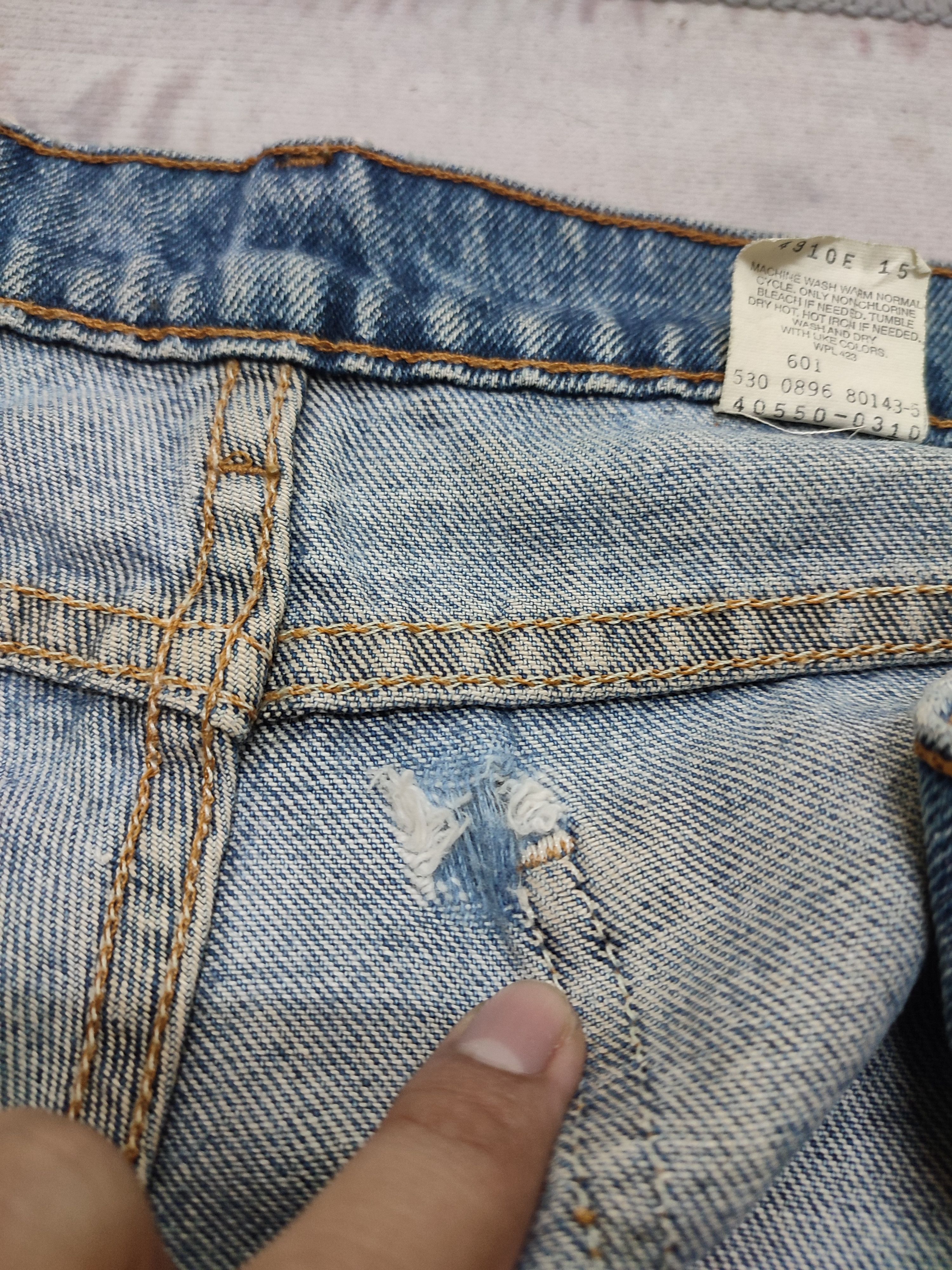 Levi's 💥 Vintage 💥550 Levi's Orange Tag Distressed Denim Size US 36 / EU 52 - 11 Thumbnail