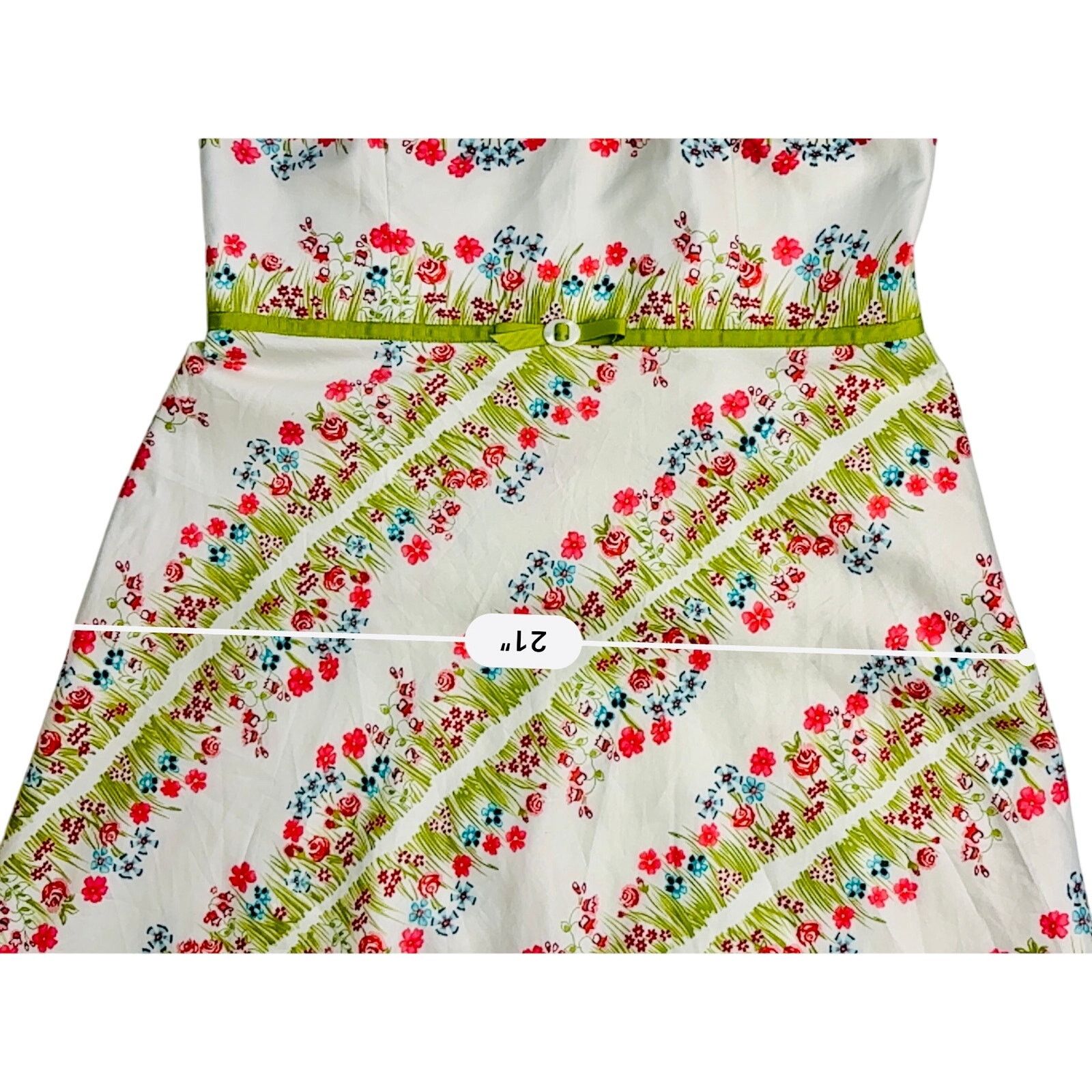 Other Liz Claiborne Spring Parade Strapless A-line Dress 10 White Size L / US 10 / IT 46 - 8 Thumbnail