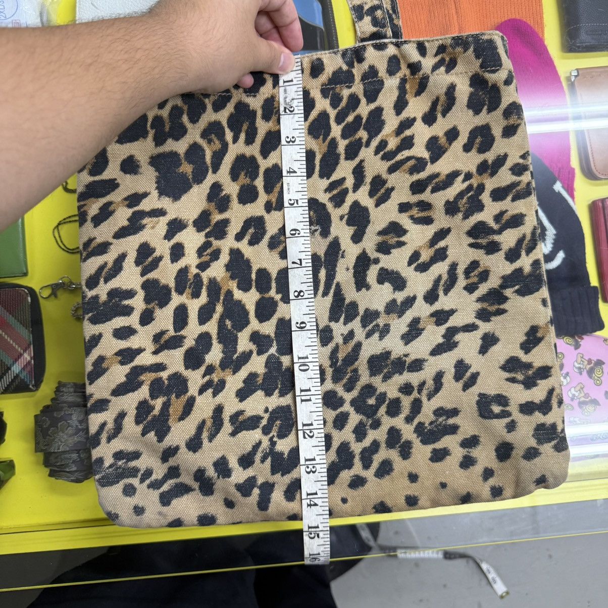 Trussardi Authentic Trussardi Made In Italy Canvas Leopard Tote Bag Size ONE SIZE - 10 Thumbnail