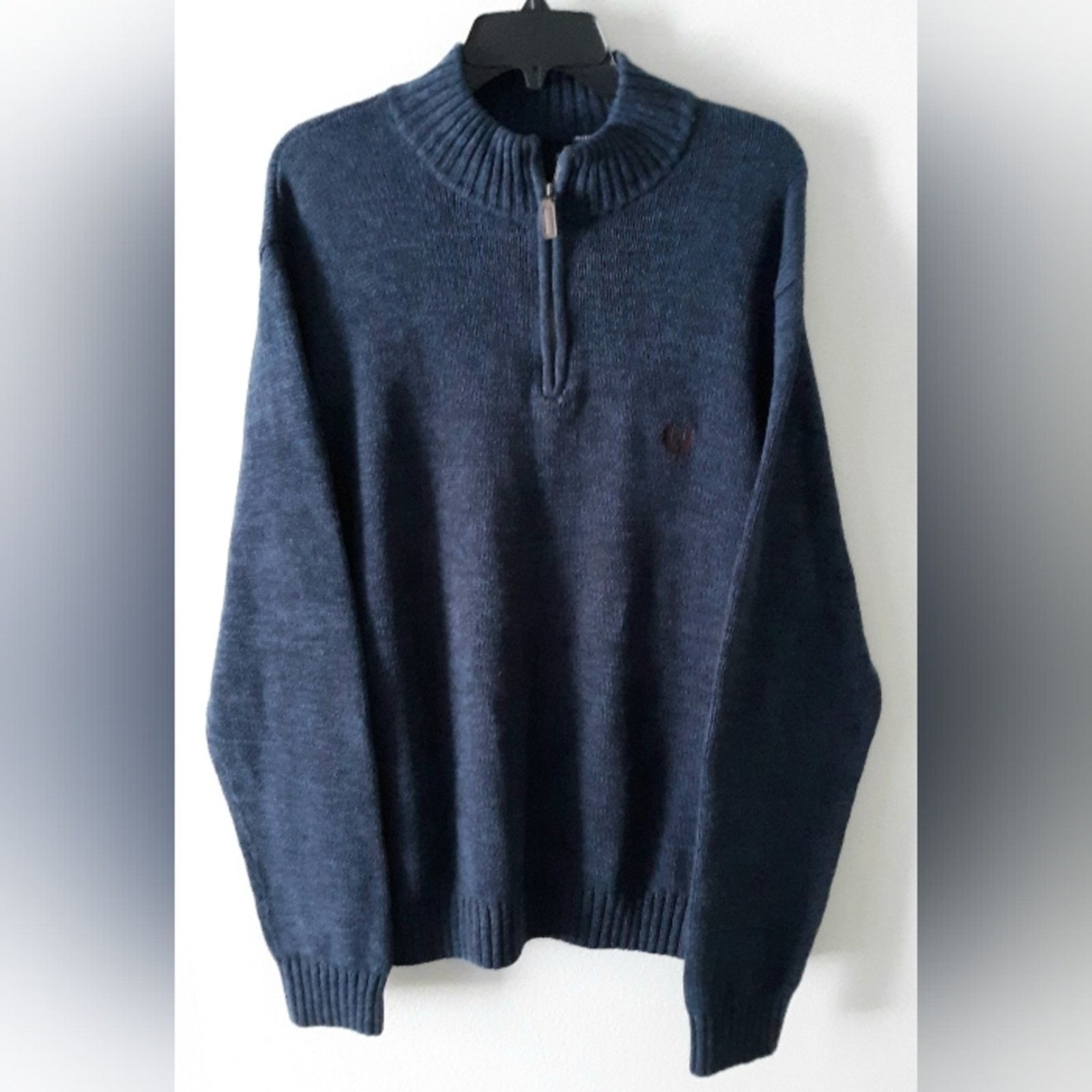Chaps VTG Chaps 1/4 Zip Mock Neck Sweater Size US XL / EU 56 / 4 - 1 Thumbnail