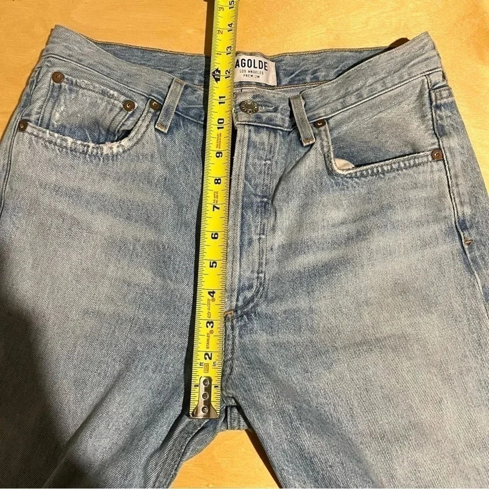Agolde AGOLDE Jamie High Rise Classic Distressed Jeans Size 28 Size 28" / US 6 / IT 42 - 10 Thumbnail