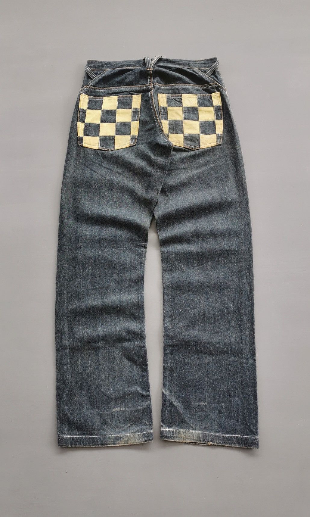 Japanese Brand Nylaus Japan Checkered Denim Jeans Size US 30 / EU 46 - 2 Thumbnail