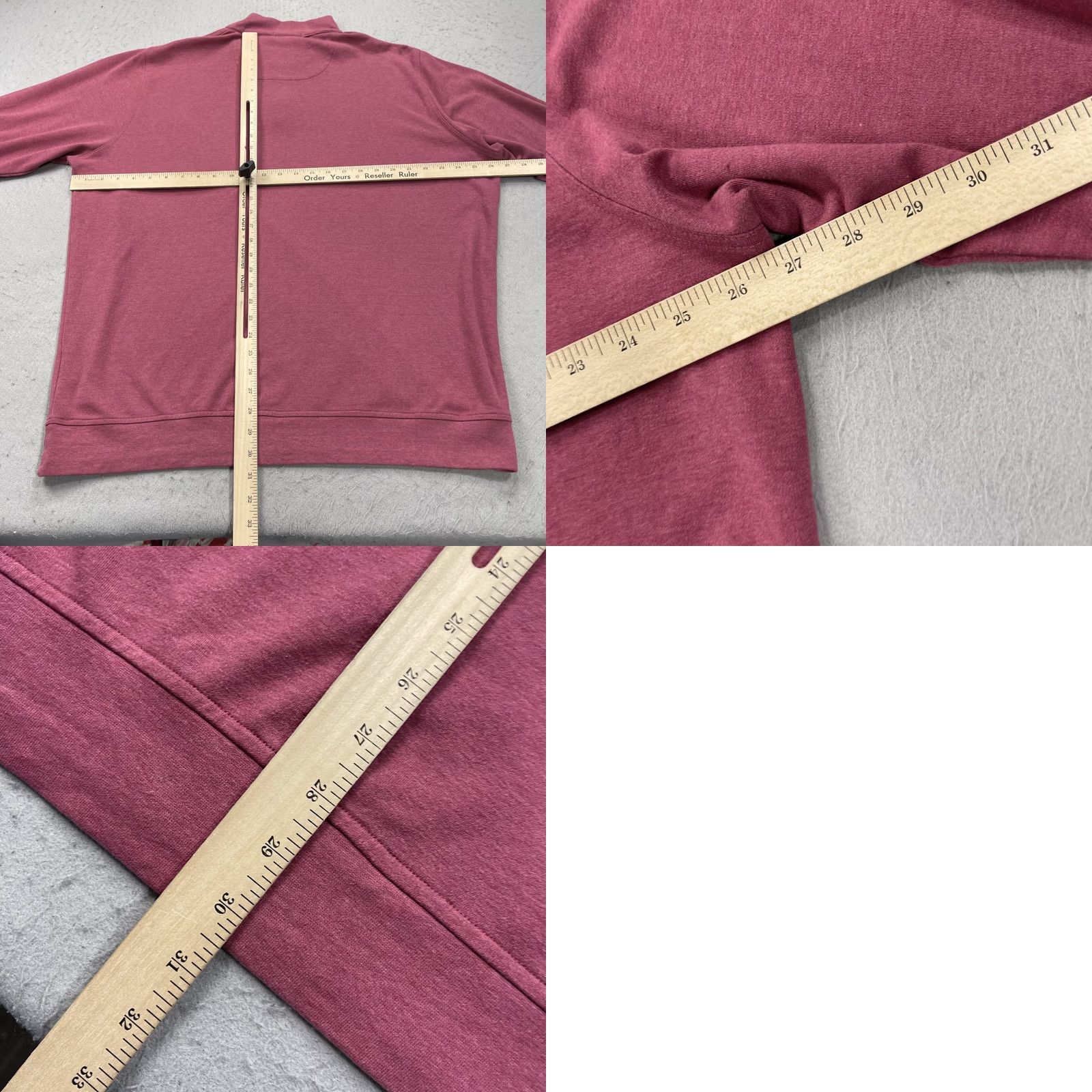 Peter Millar Peter Millar Sweater Mens 2XL Pullover 1/4 Zip Golf Crown Comfort Interlock Purple Knit Mock Neck Casual Weathered 2000s Mens Size US XXL / EU 58 / 5 - 8 Thumbnail