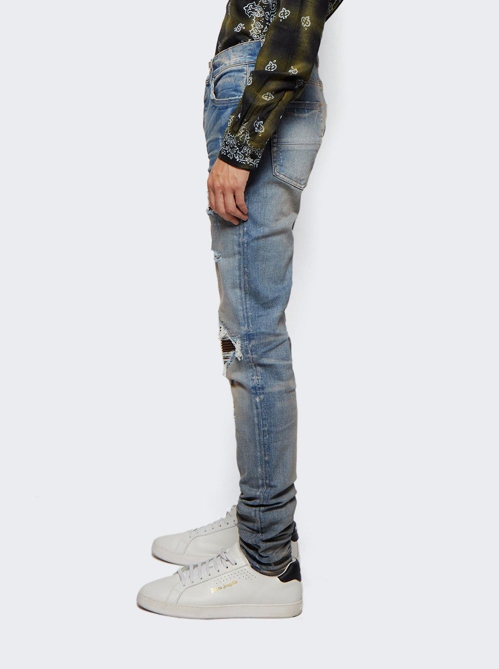 Amiri oc11z0225 Ultra Suede Mx1 Jeans in Clay Indigo Size US 36 / EU 52 - 5 Thumbnail