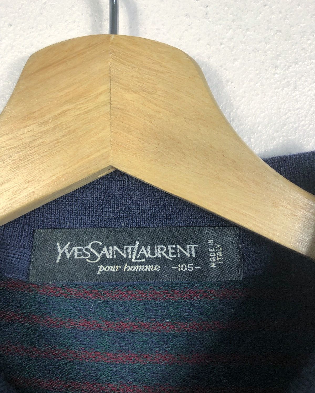 Vintage × Yves Saint Laurent Vintage Yves Saint Laurent YSL L/S Pocket Tee Made in Italy Size US L / EU 52-54 / 3 - 9 Thumbnail